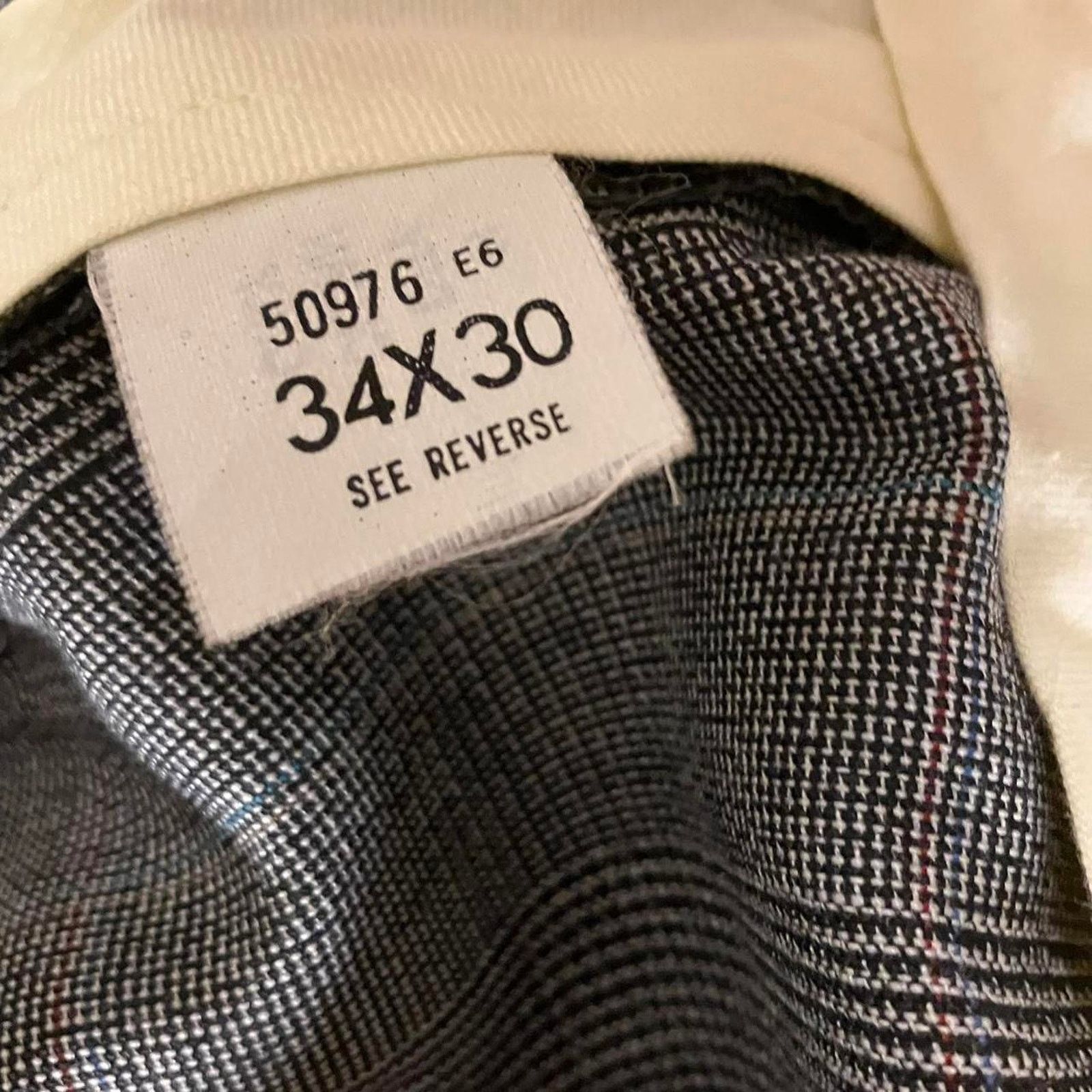 Haggar × Vintage Haggar Imperial Dress Pants Wool Blend Pleated Vintage Size US 34 / EU 50 - 7 Thumbnail