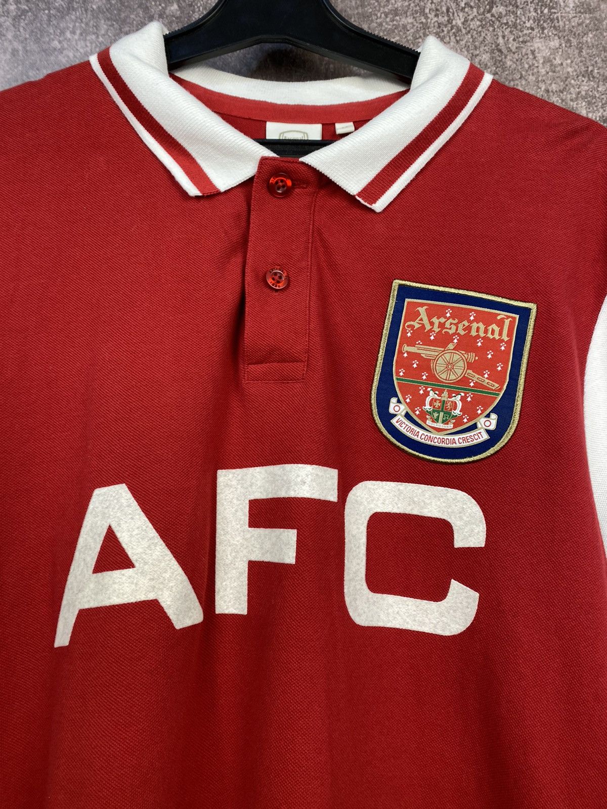 Nike × Vintage Vintage Arsenal JVC 98/99 Home Soccer Polo Size US M / EU 48-50 / 2 - 3 Thumbnail
