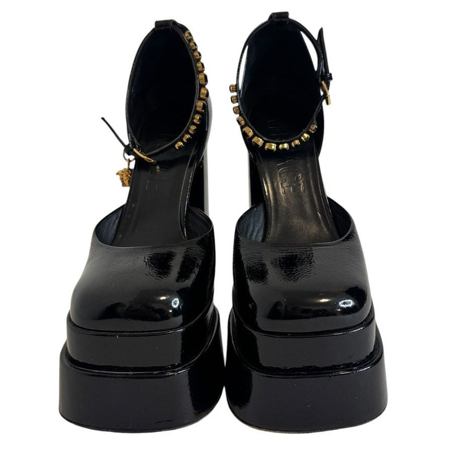 Versace Versace Medusa Aevitas Black Patent Platform Pumps Size 41 Size US 11 / IT 41 - 4 Thumbnail