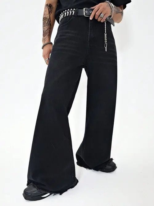 Jean Wide Leg Opium 90s Jeans Denim Size US 32 / EU 48 - 2 Thumbnail