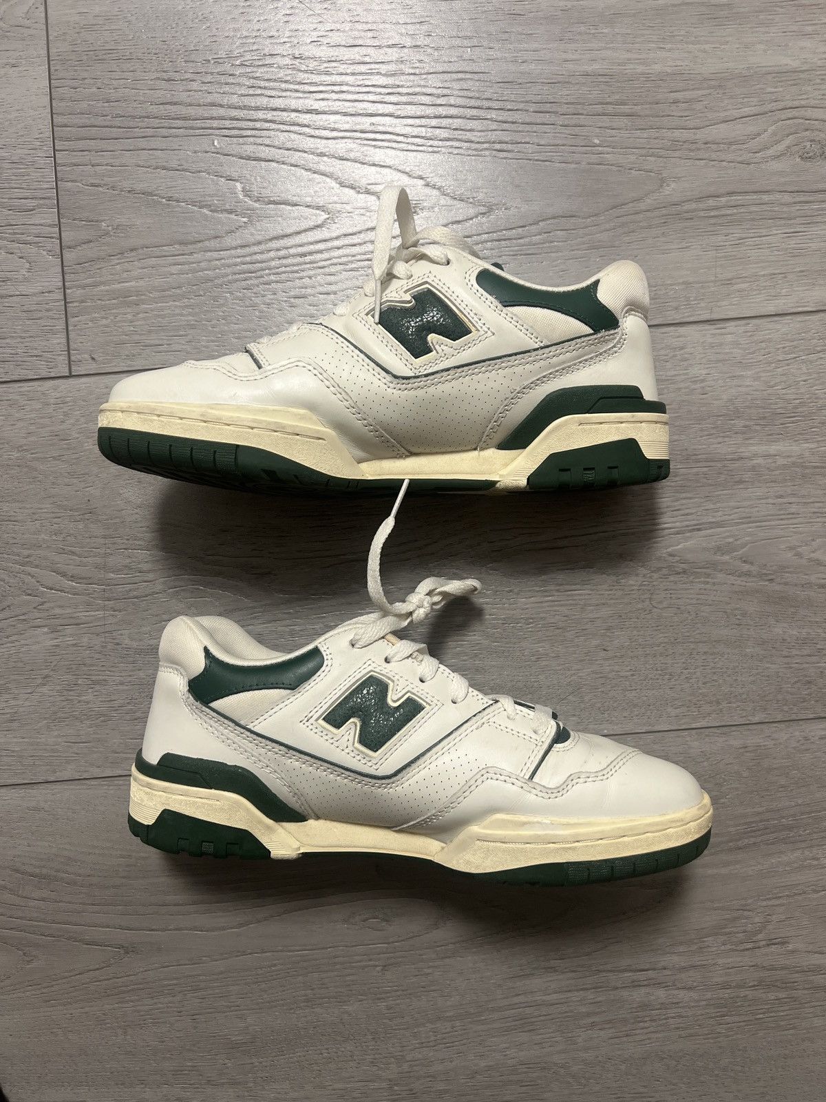 Aime Leon Dore × New Balance New Balance 550 Aime Leon Dore White Green Size US 9 / EU 42 - 2 Thumbnail