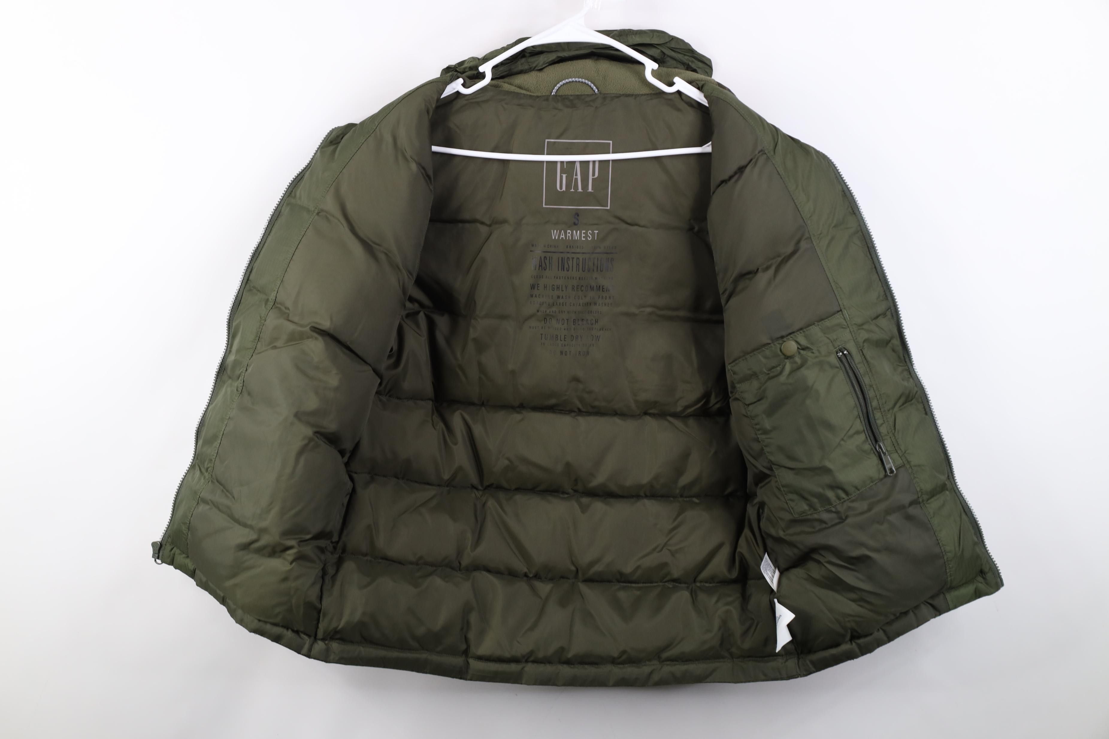 Gap Vintage Y2K Gap Insulated Hooded Puffer Vest Jacket Green Size US S / EU 44-46 / 1 - 8 Thumbnail