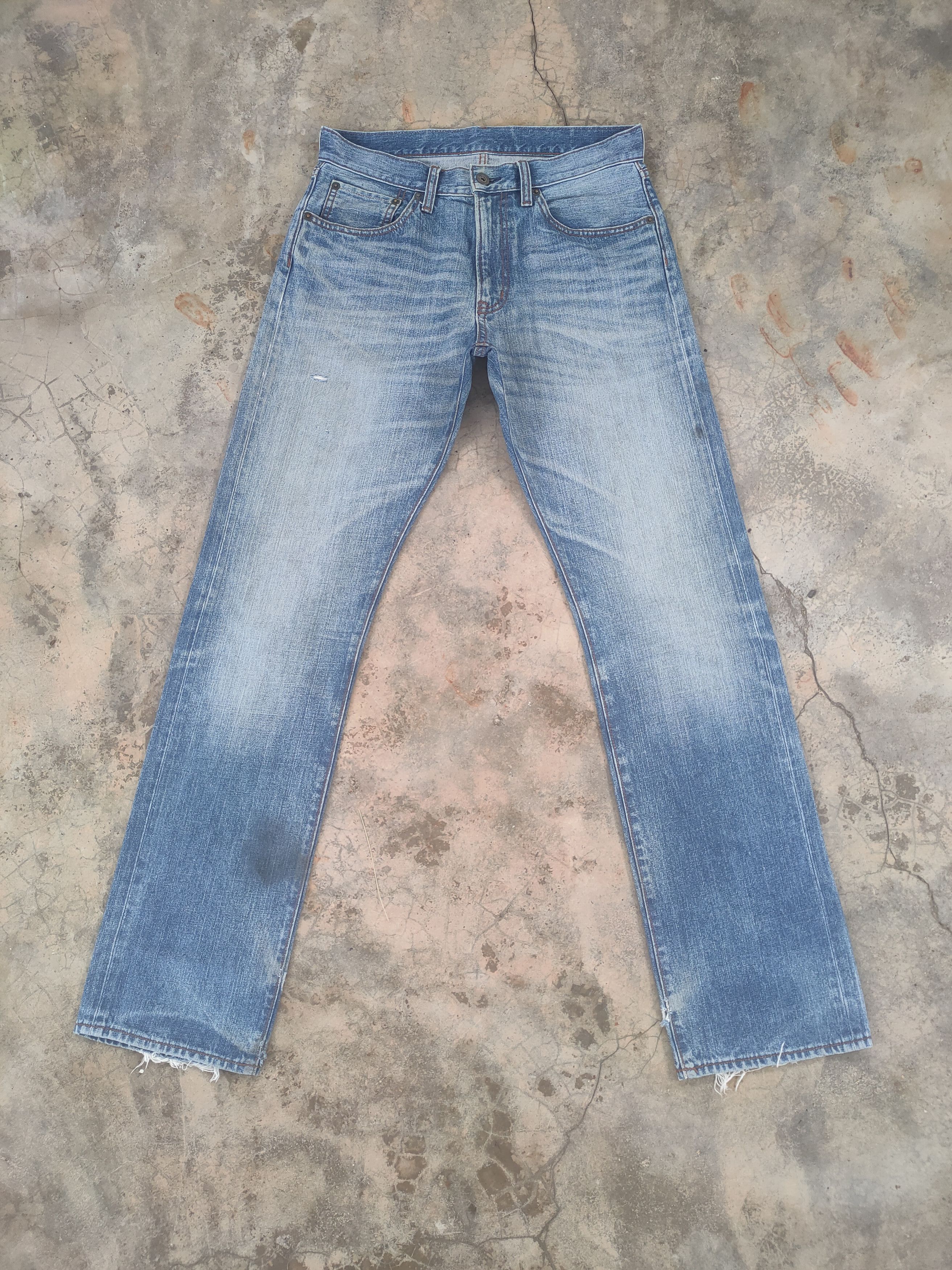 Japanese Brand W31 VINTAGE JAPANESE FADED DISTRESSED JEAN DENIM PANTS Size US 31 - 1 Thumbnail