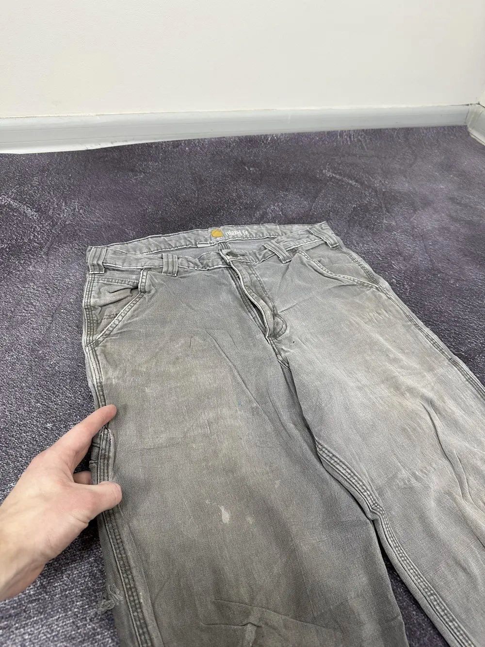 Carhartt Vintage Carhartt USA Distressed Relaxed Fit Opium Work Pants Size US 32 / EU 48 - 15 Thumbnail