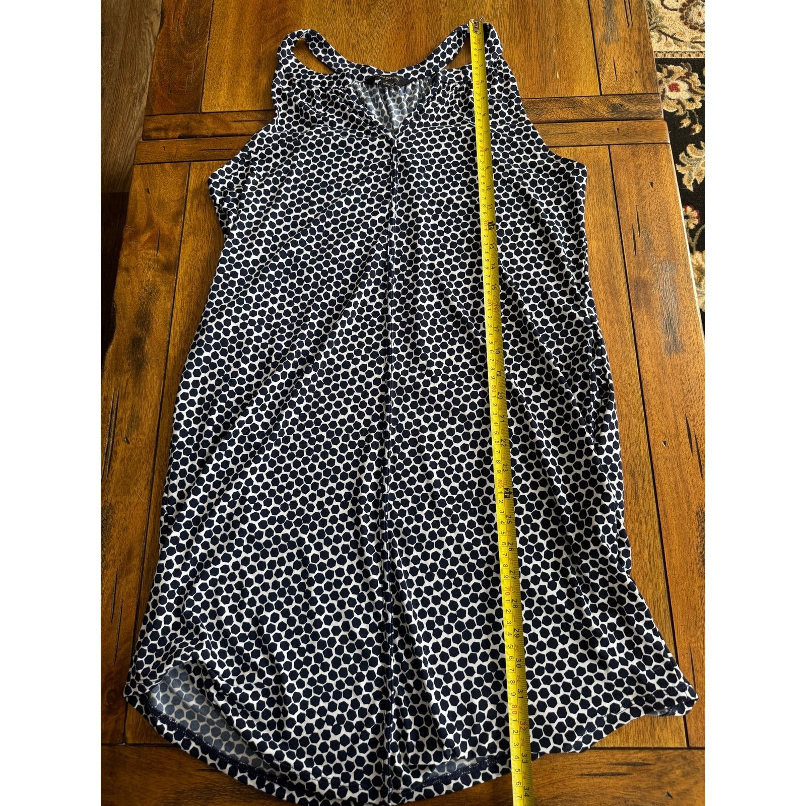 Banana Republic Banana Republic Navy White Print Sleeveless Dress Small Size S / US 4 / IT 40 - 8 Thumbnail