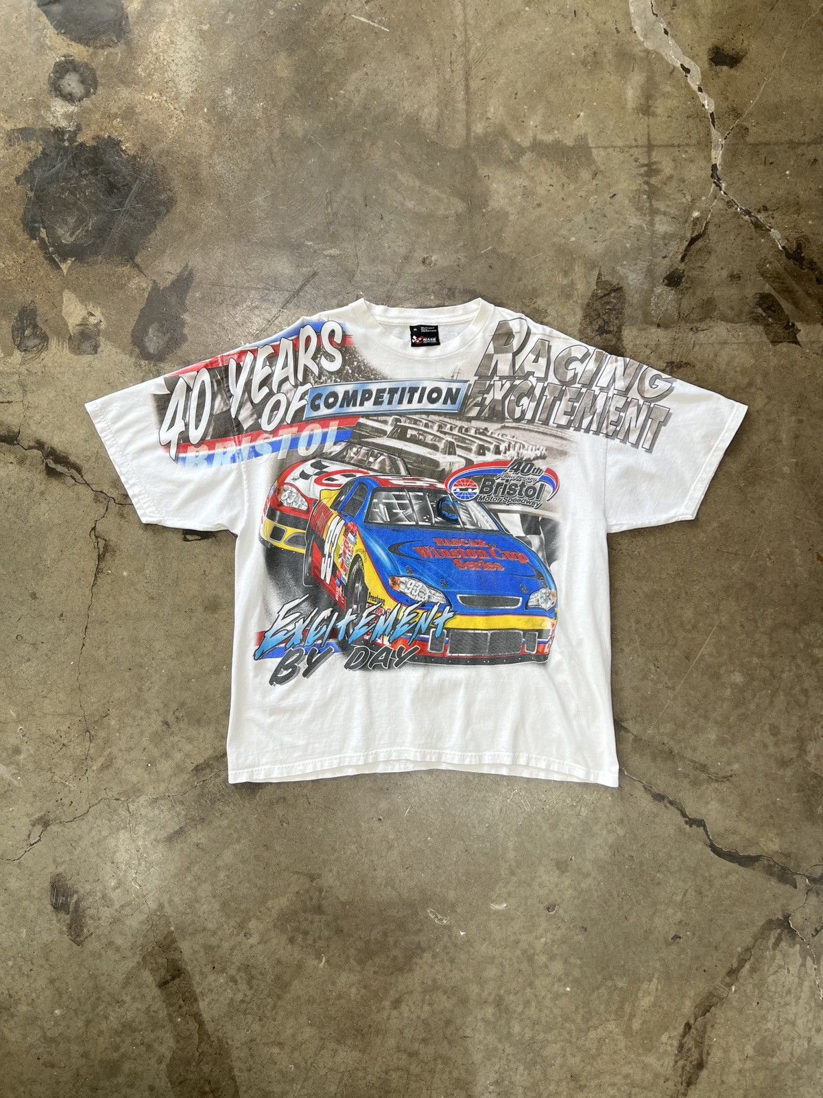 NASCAR Vintage NASCAR Winston Cup AOP Bristol Motorsports Tee XL Size US XL / EU 56 / 4 - 2 Thumbnail