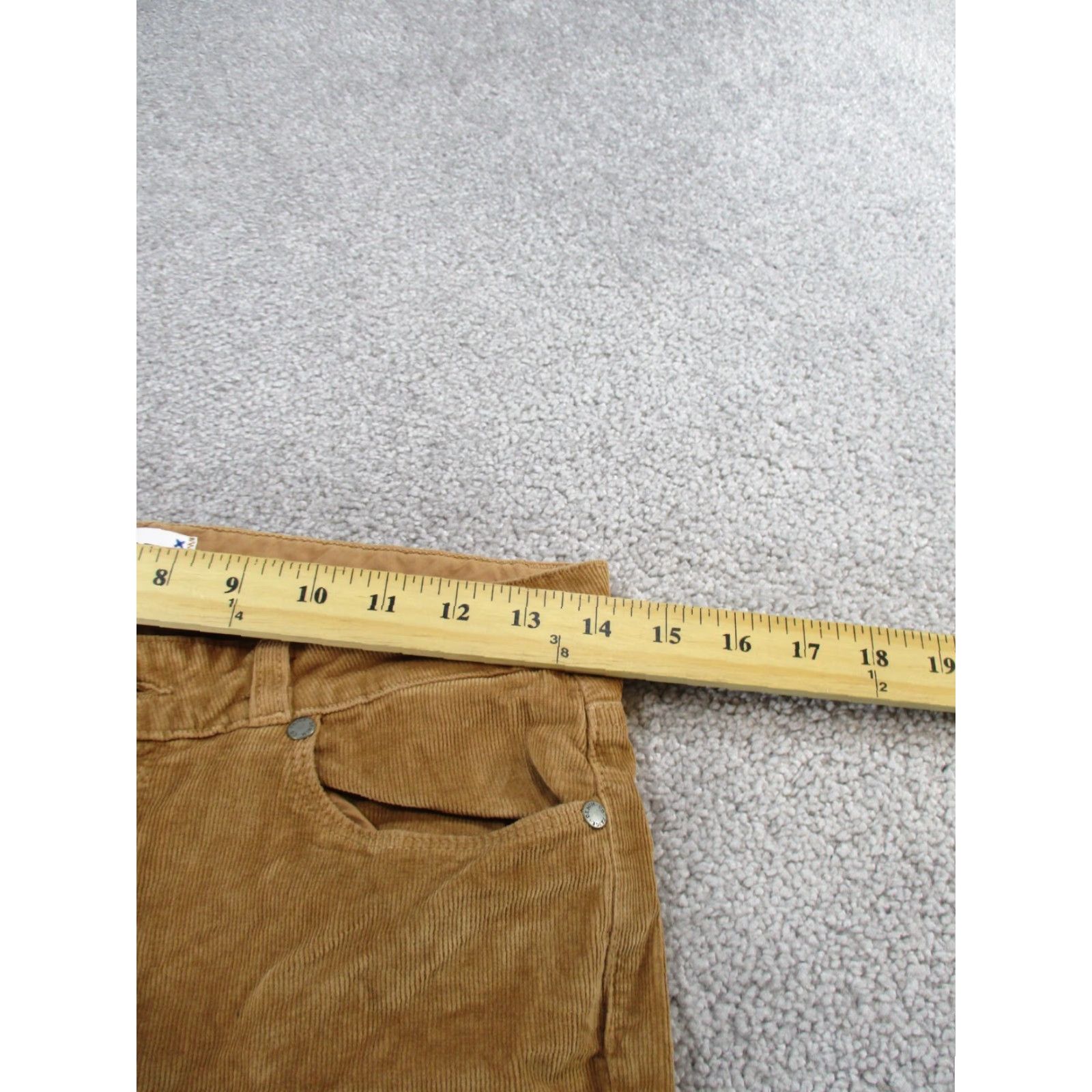 Paige Paige Pants Womens 27 Tan Corduroy Skinny Ankle Flat Front Zip Cotton Spandex Size 27" / US 4 / IT 40 - 7 Thumbnail