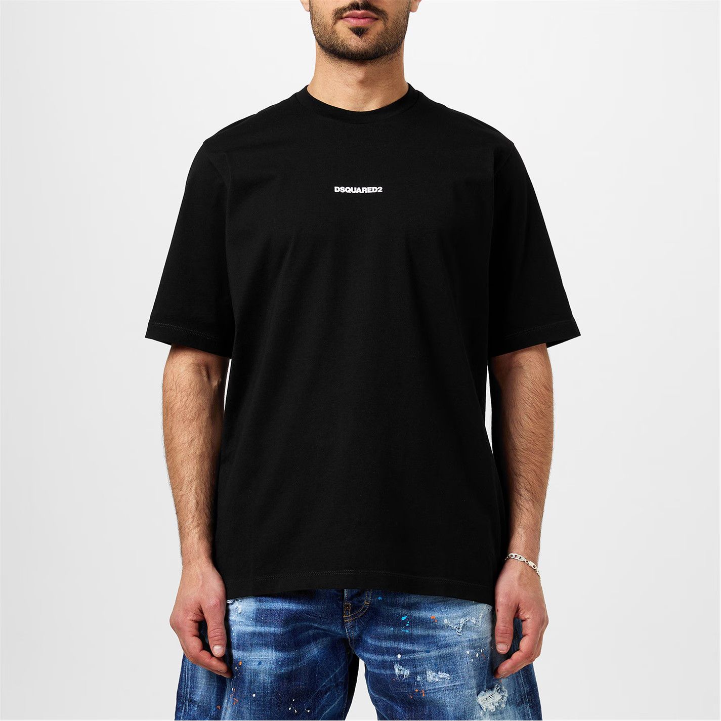 Dsquared2 o1g2r1mq0426 Logo Regular Fit T-Shirt in Black Size US XS / EU 42 / 0 - 3 Thumbnail