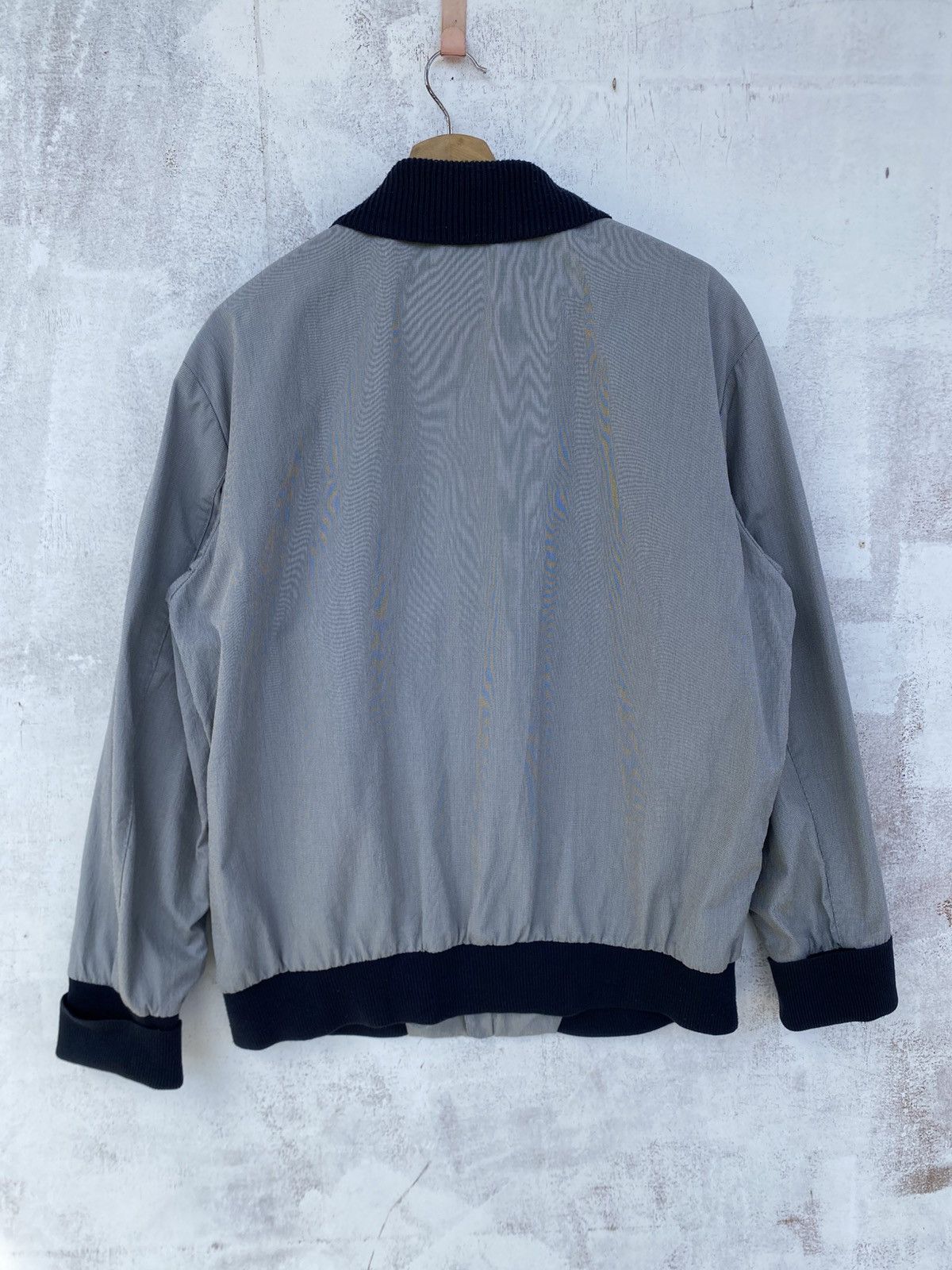 Alfred Dunhill Dunhill Light Blue Zip-Up Bomber Jacket | Made in Italy Size US L / EU 52-54 / 3 - 4 Thumbnail