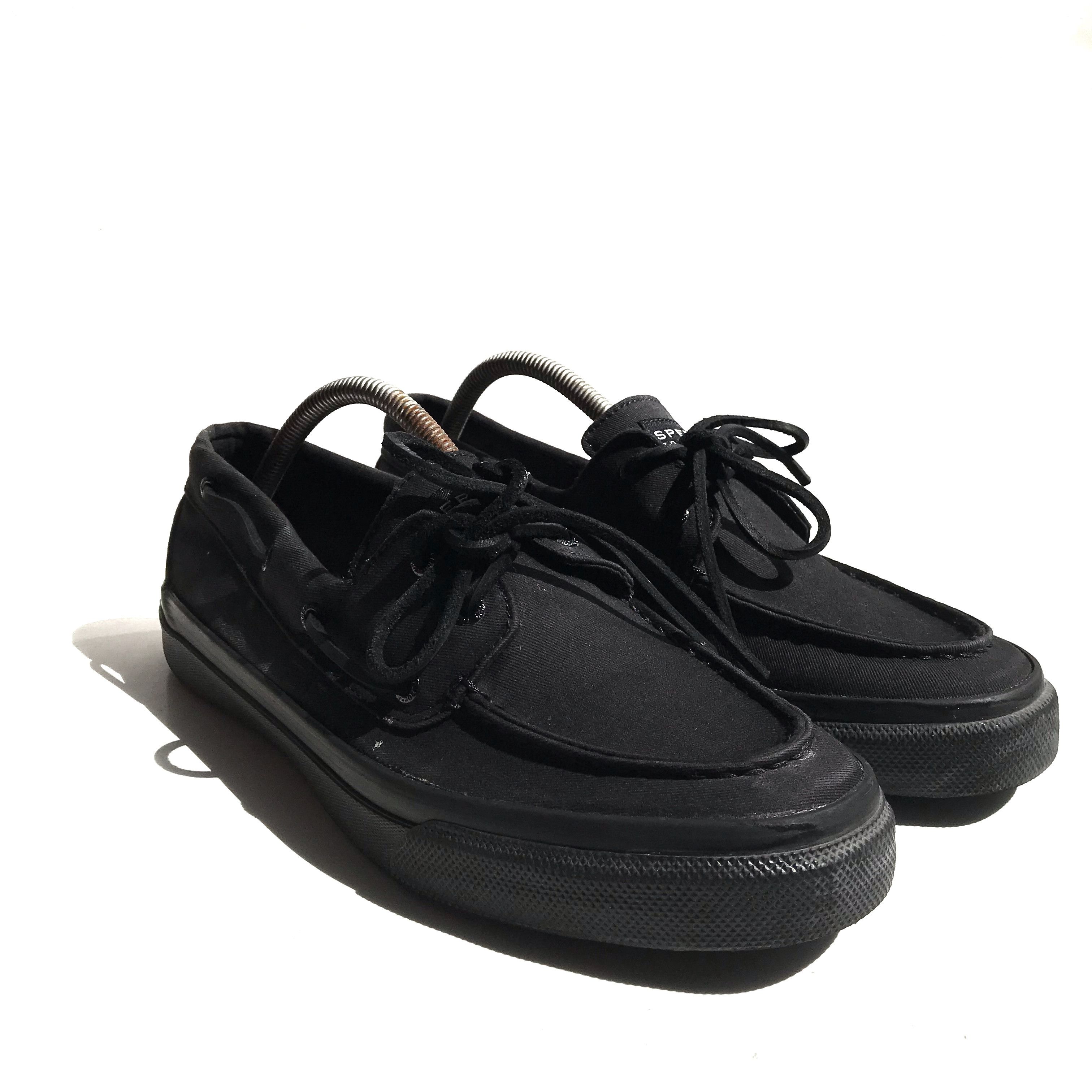 Sperry top sider black boat shoes SeaCycled Bahama 2.0