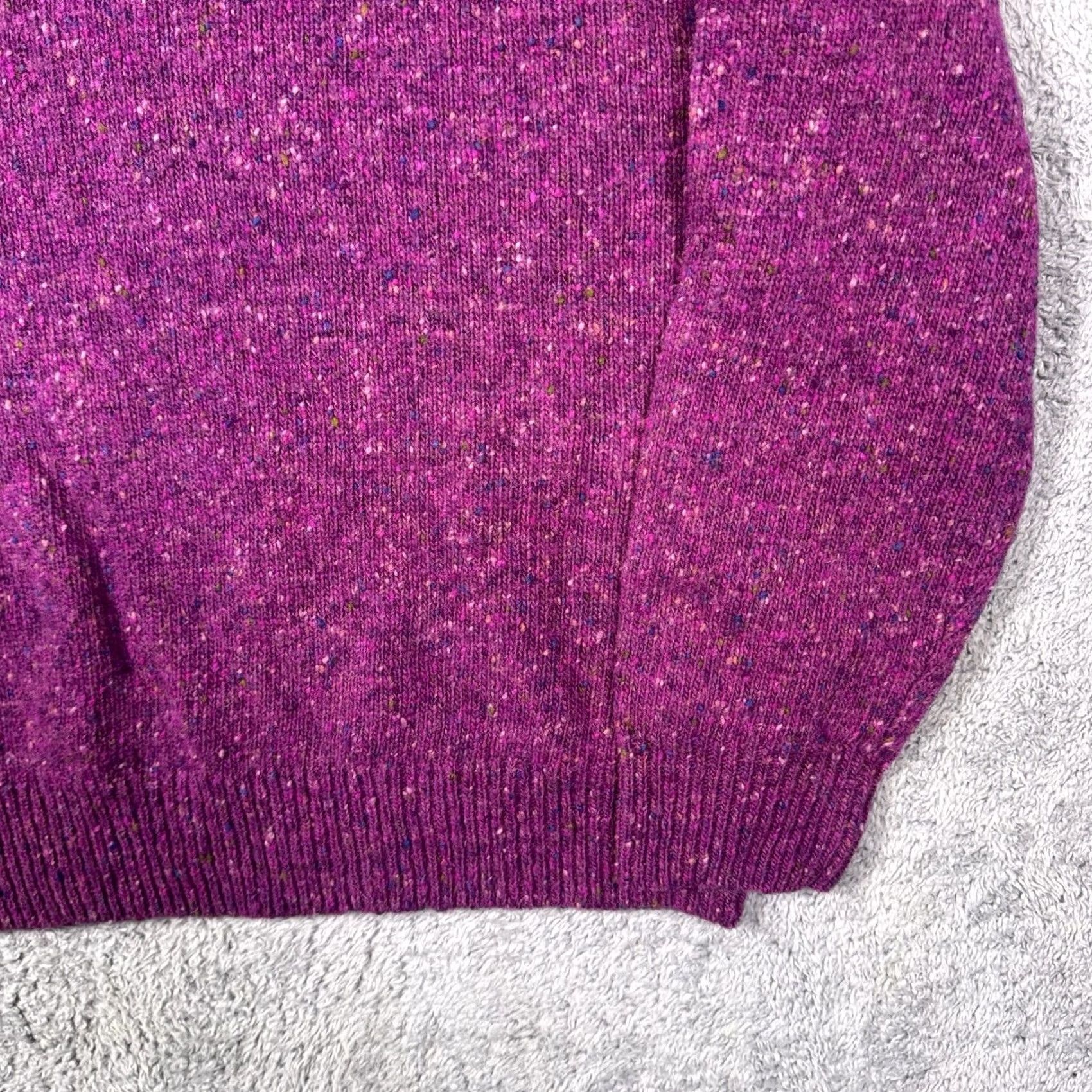 J.Crew J. Crew Sweater Mens XL 100% Wool Magenta Speckle Fleck Crewneck Irish Donegal Size US XL / EU 56 / 4 - 3 Thumbnail