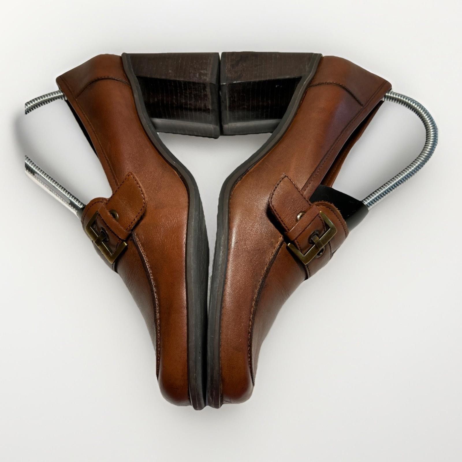 Other Naturalizer Womens Leather Loafers Buckle Slip Brown Sz.10 Size US 10 / IT 40 - 5 Thumbnail