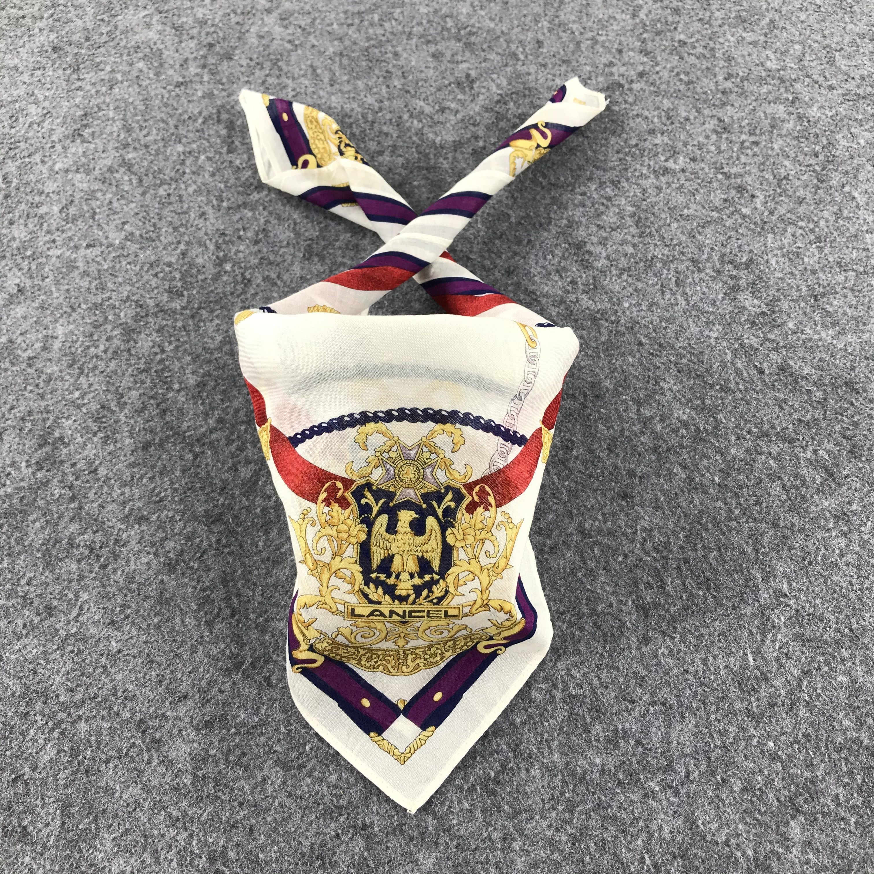 Lancel Lancel Luxury Handkerchief Neckerchief Bandana SCT075 Size ONE SIZE - 2 Thumbnail