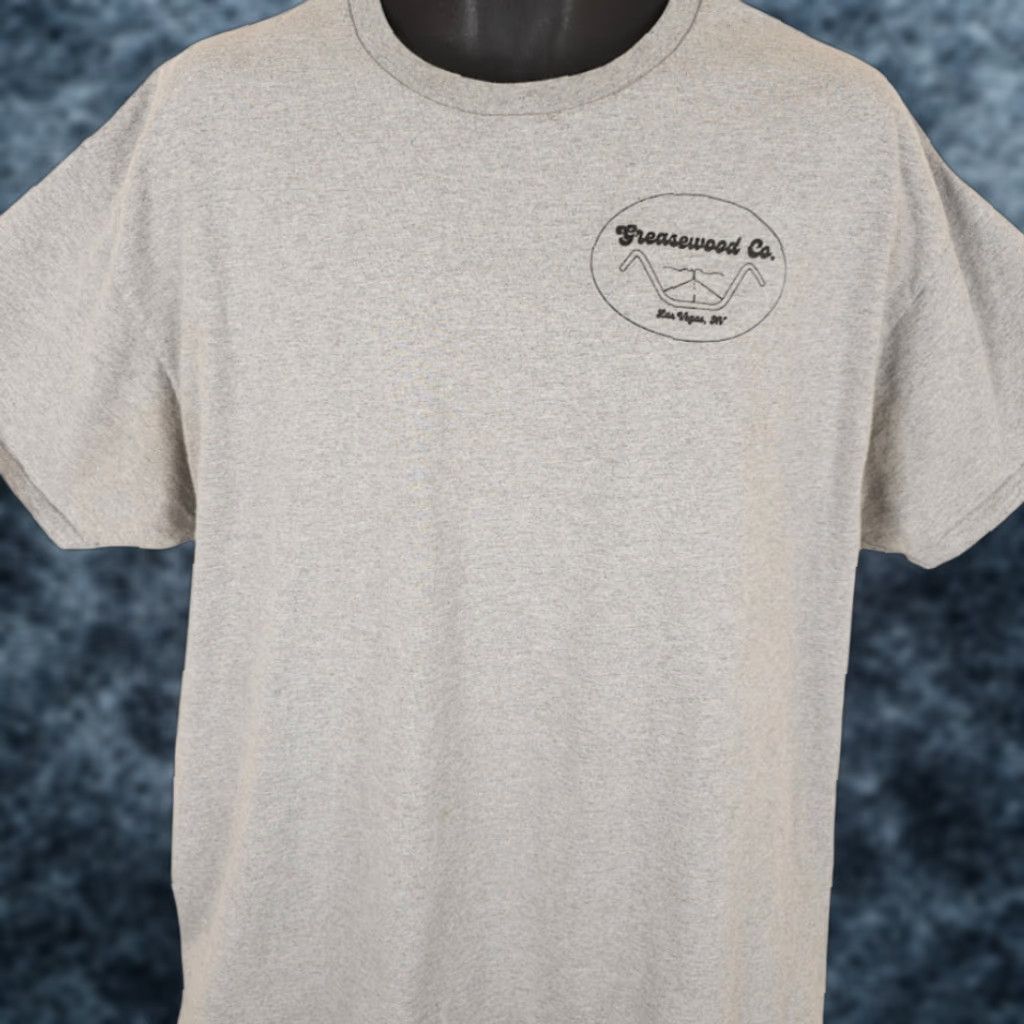 Hanes Hanes Greasewood Custom Handlebars T Shirt Mens XL Gray Biker Las Vegas Mens T-Shirt Crew Neck Short Sleeve Cotton Size US XL / EU 56 / 4 - 1 Thumbnail