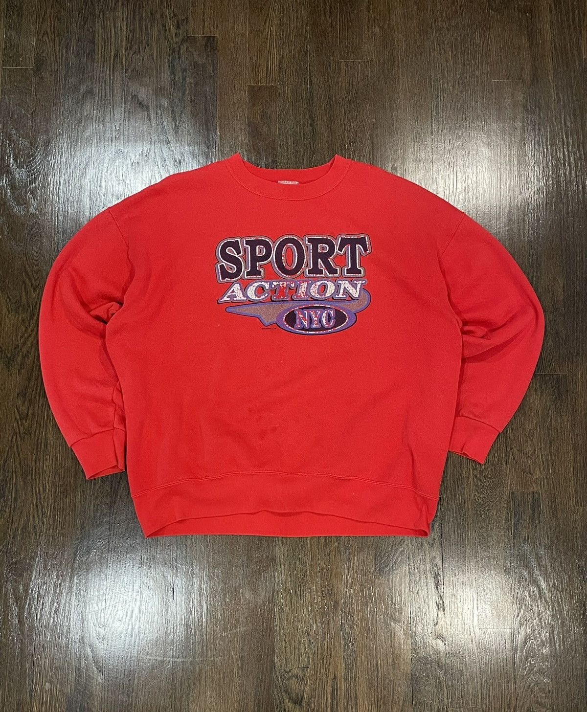 Lee 80s Lee Sport red crewneck sweatshirt Size US XL / EU 56 / 4 - 1 Thumbnail