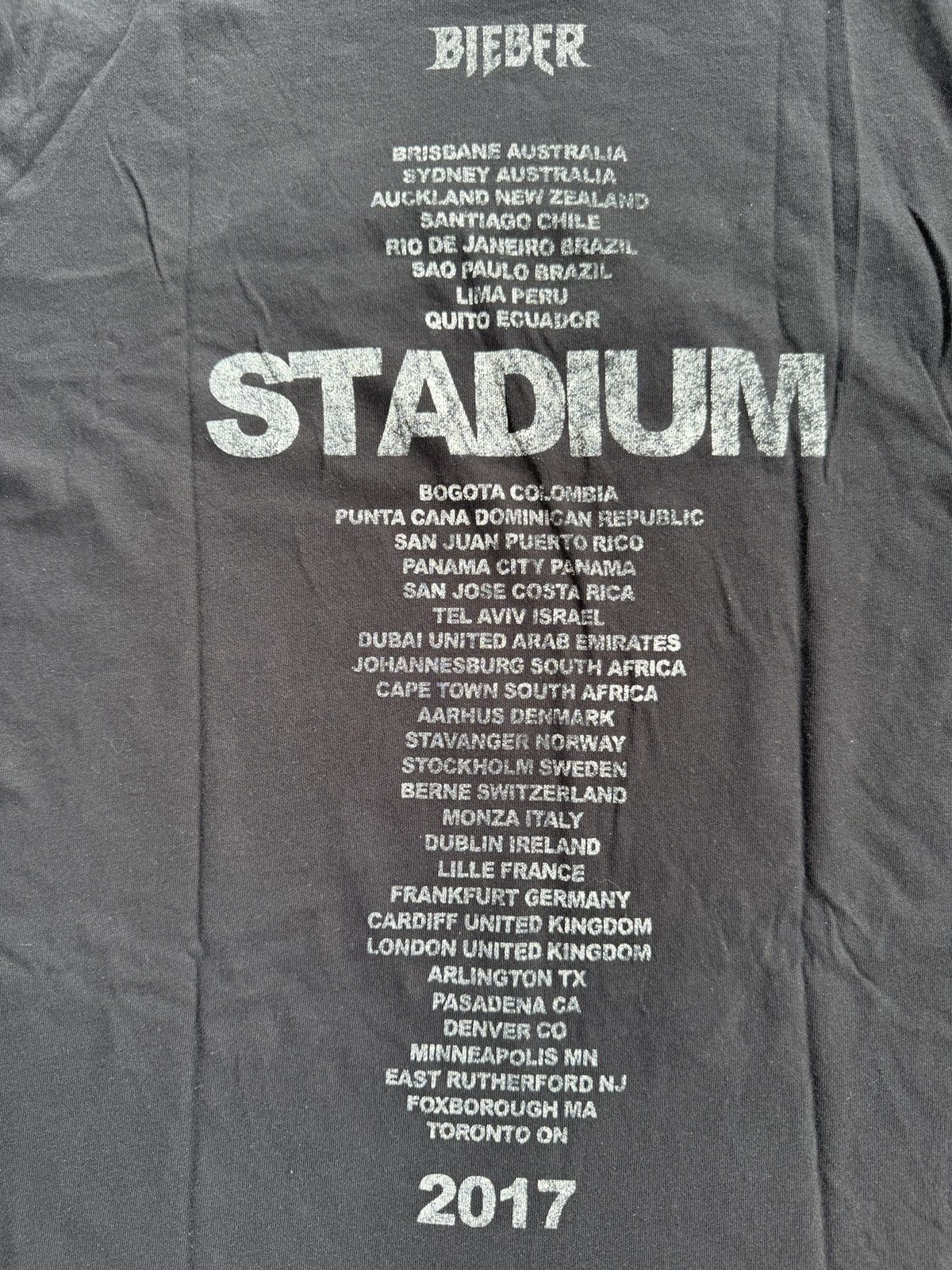 Band Tees Justin Bieber Stadium Tour Size US XL / EU 56 / 4 - 6 Thumbnail