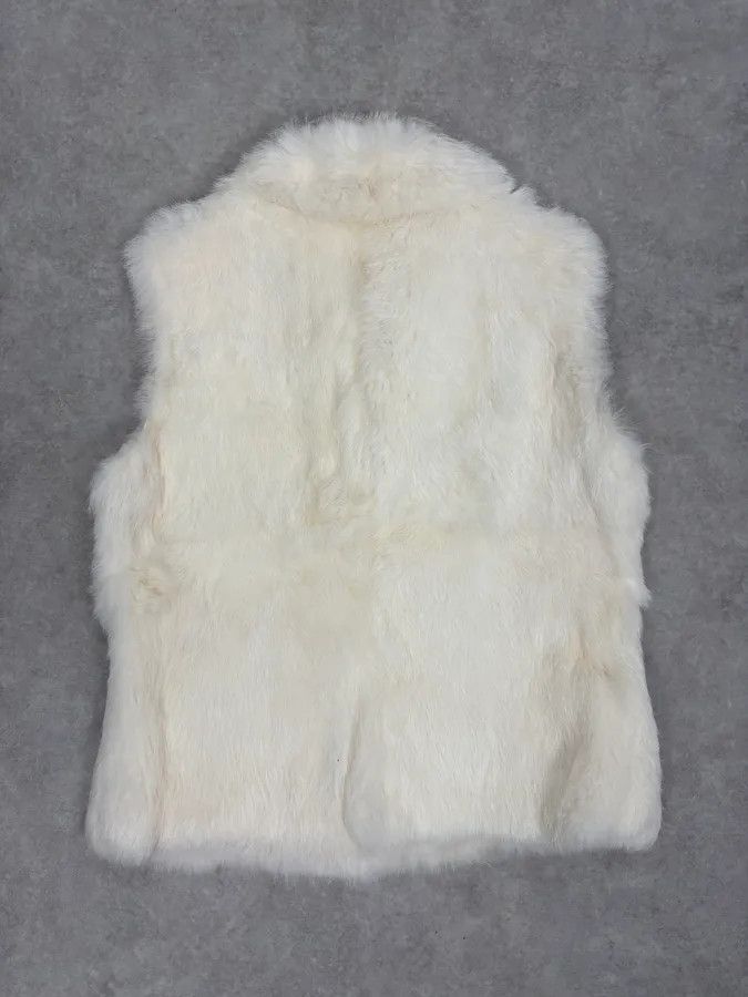 Gianfranco Ferre 2000s Gianfranco Ferre White Fur Vest Size S / US 4 / IT 40 - 6 Thumbnail