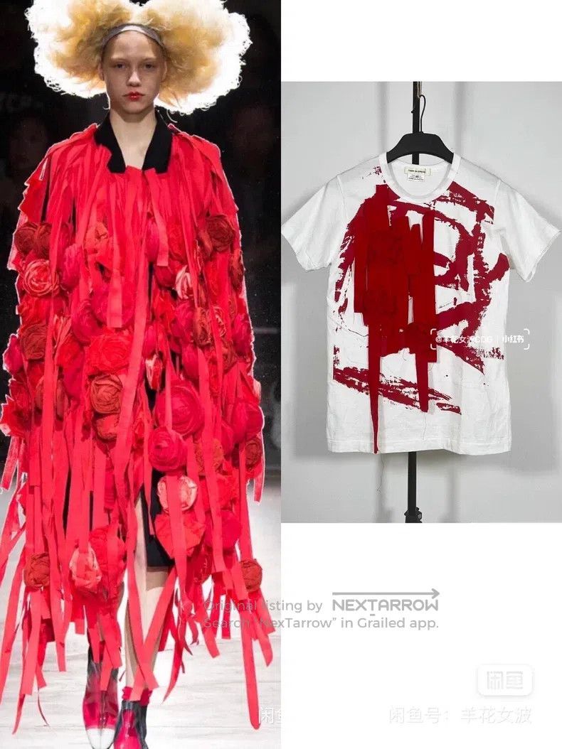 Comme des Garcons Comme Des Garcons Blood rose short-sleeve top Size XS / US 0-2 / IT 36-38 - 1 Thumbnail