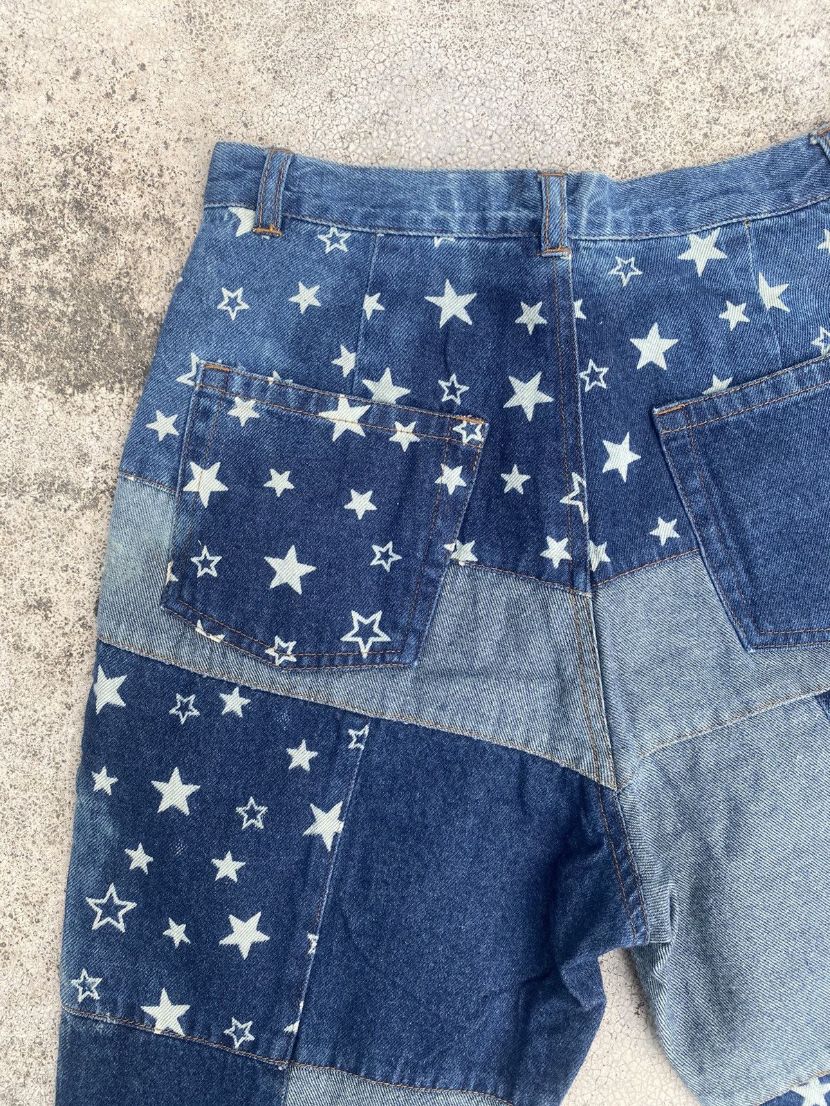 Hysteric Glamour × Japanese Brand Flare Jeans Chocolate Hagi Patchwork Bootcut Size 24 Size US 26 / EU 42 - 20 Thumbnail