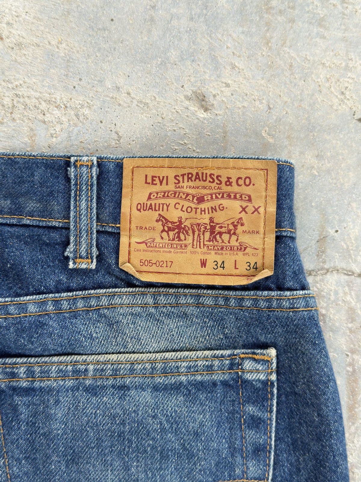 Levi's Vintage 1980s Levis 505 Size US 34 / EU 50 - 3 Thumbnail