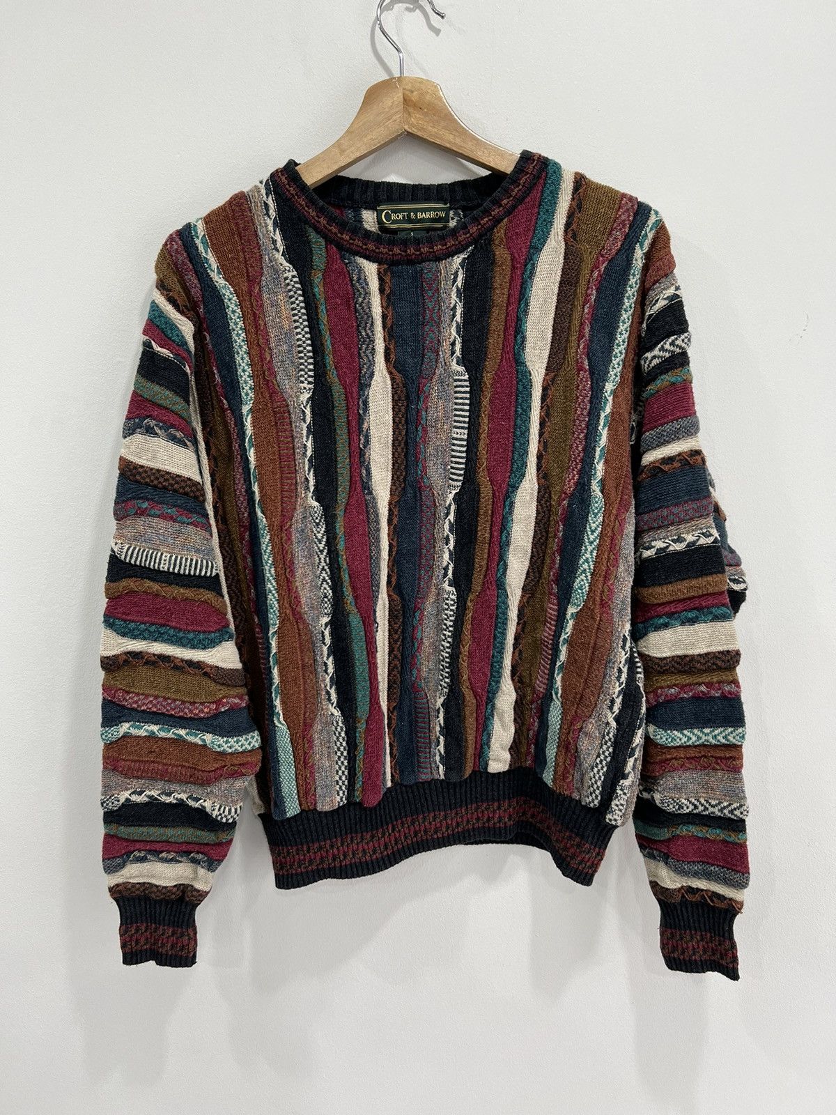 Vintage fashion 3D Knit Sweater