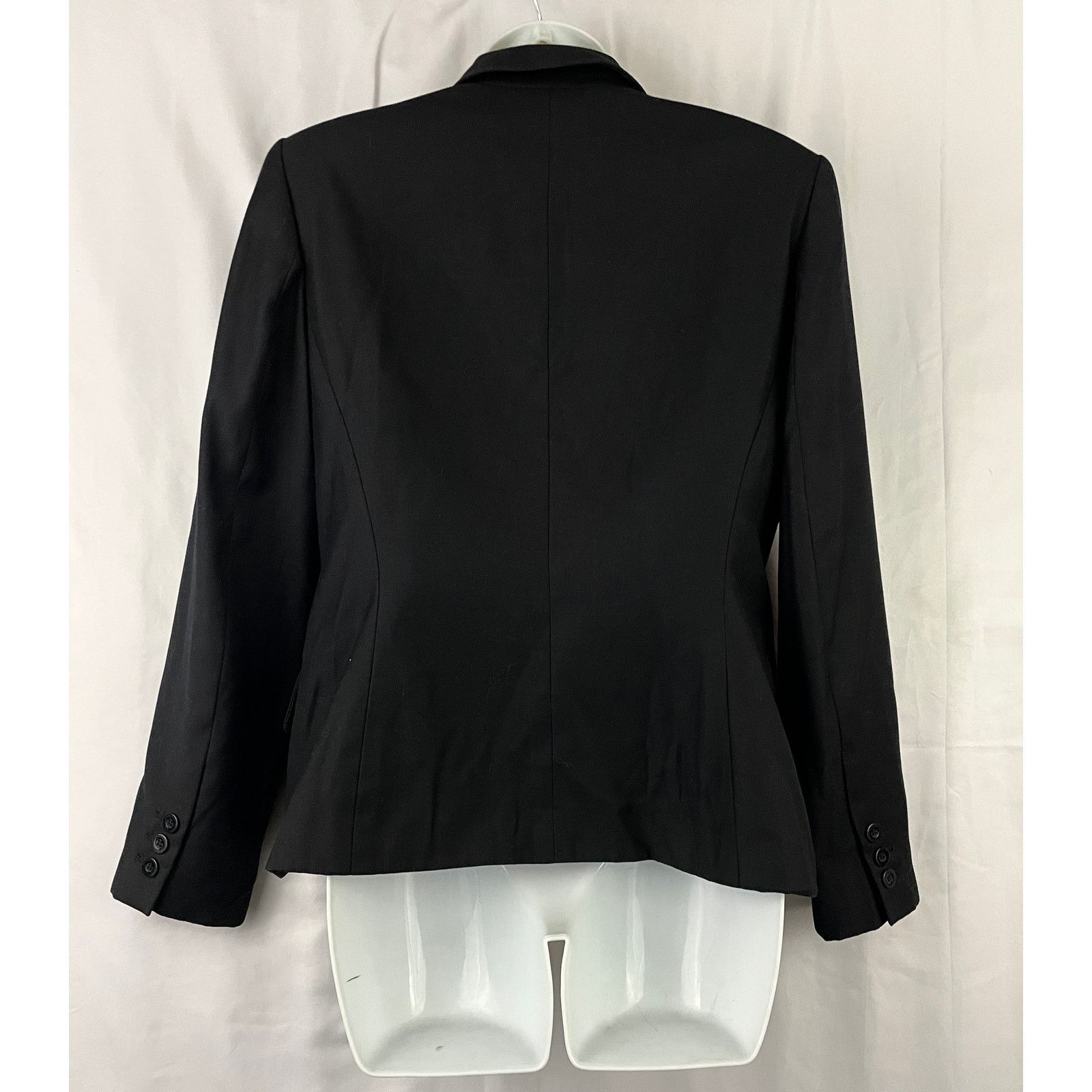 Anne Klein Anne Klein Black Blazer Jacket 8 Single Button Pink Lining Size M / US 6-8 / IT 42-44 - 2 Thumbnail