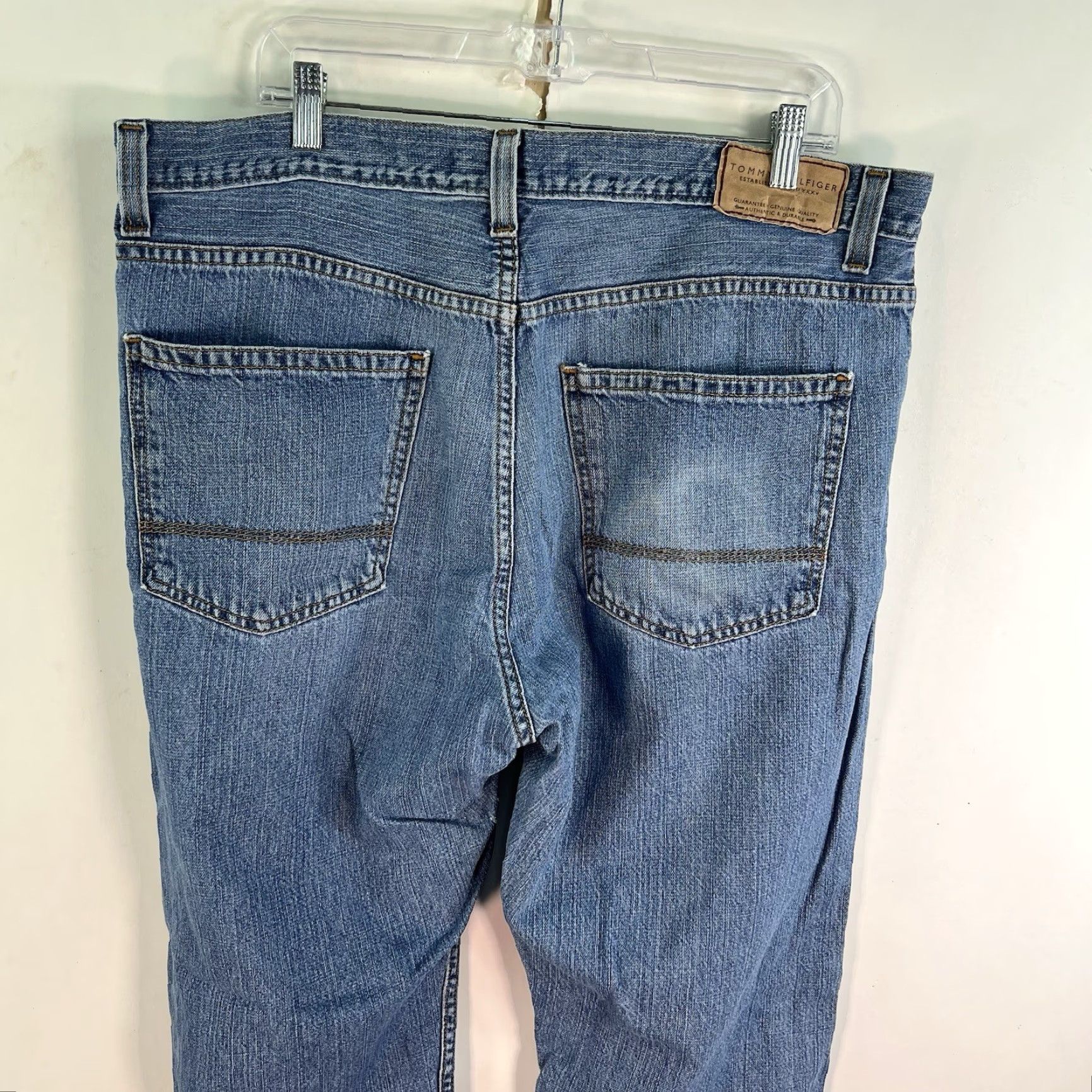 Tommy Hilfiger Tommy Hilfiger Relaxed Fit Straight Denim Jeans Mens Size 38x31 Blue 90s Size US 36 / EU 52 - 5 Thumbnail