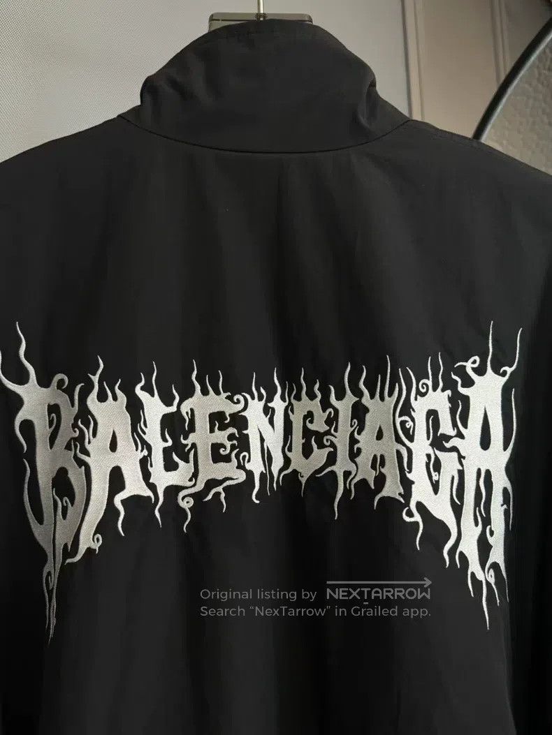 Balenciaga Balenciaga Sanskrit Embroidered Cotton Jacket Size US XXS / EU 40 - 3 Thumbnail
