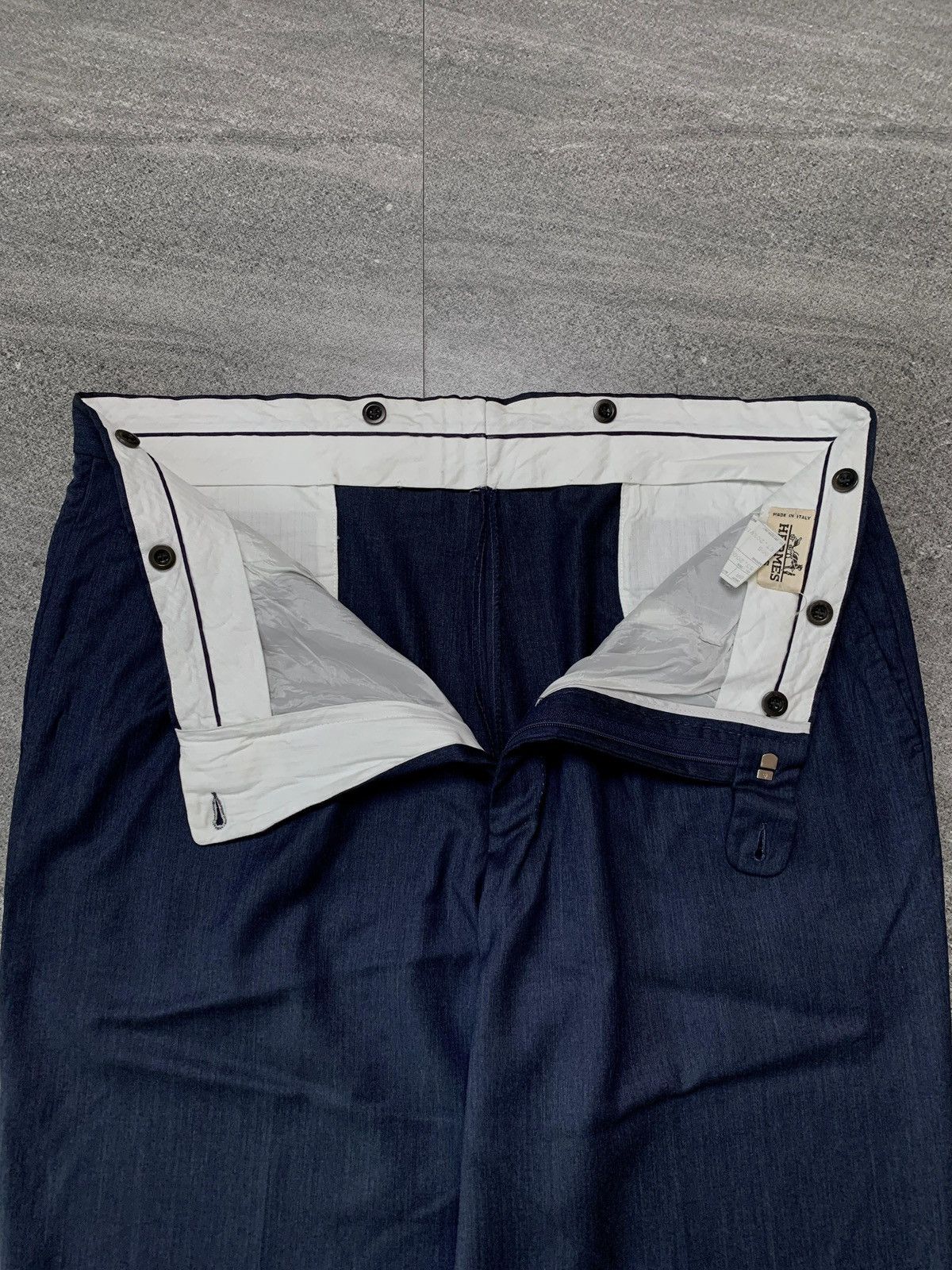 Hermes FREE TAX! 2000s BIG SIZE Cuffed Trousers - 36” Size US 35 - 5 Thumbnail