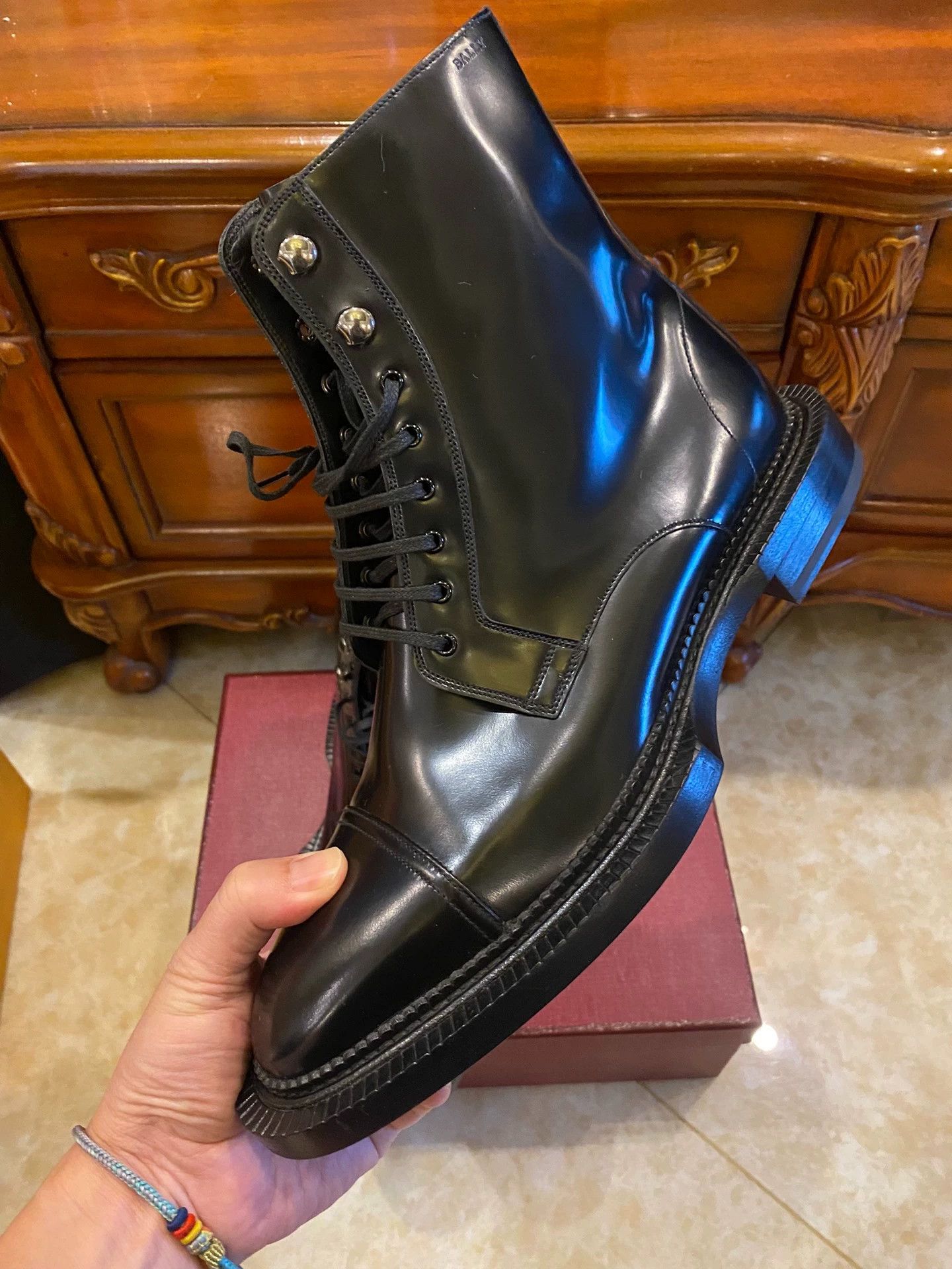 Bally BALLY SWISS MADE Hightop Leather Boots 7 Wide Band Size US 8 / EU 41 - 3 Thumbnail