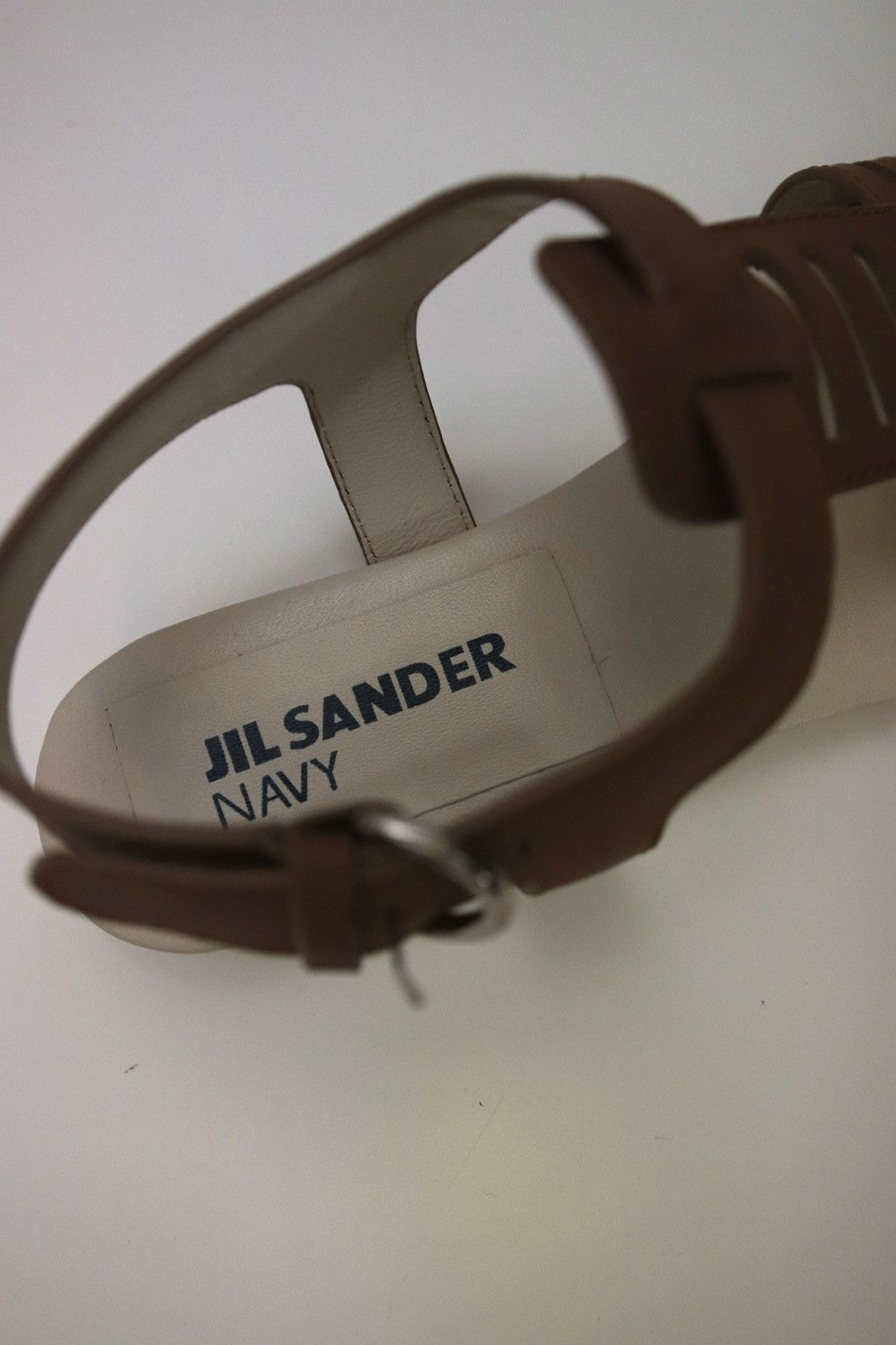 Jil Sander Jil Sander Navy new brown leather sandals Size US 6 / IT 36 - 5 Thumbnail