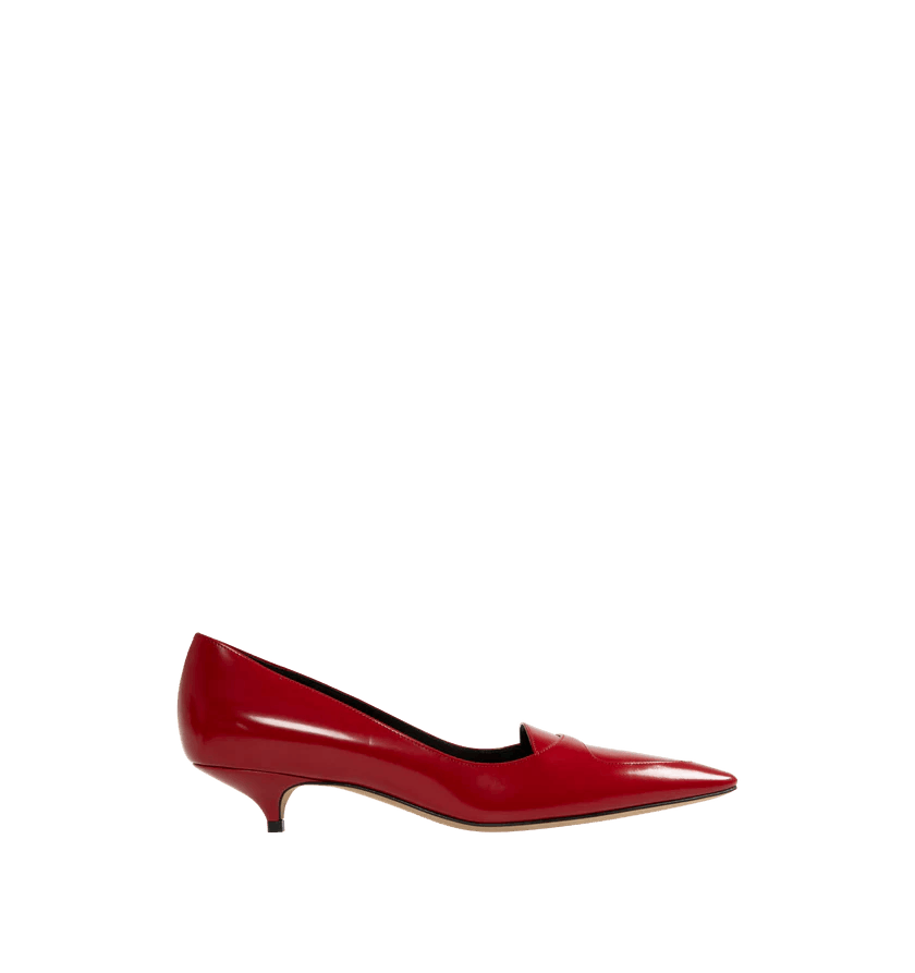 The Row o1h1sh11225 Viv Kitten Heels in Red Size US 12 / IT 42 - 1 Thumbnail