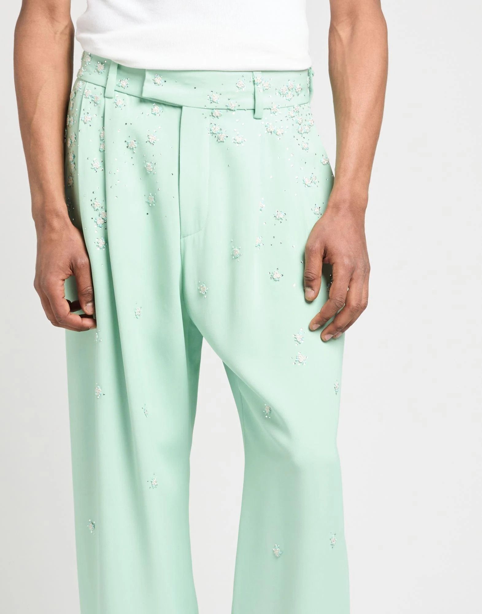 Amiri o1s1wg110525 Trouser in Mint Green Size US 32 / EU 48 - 3 Thumbnail