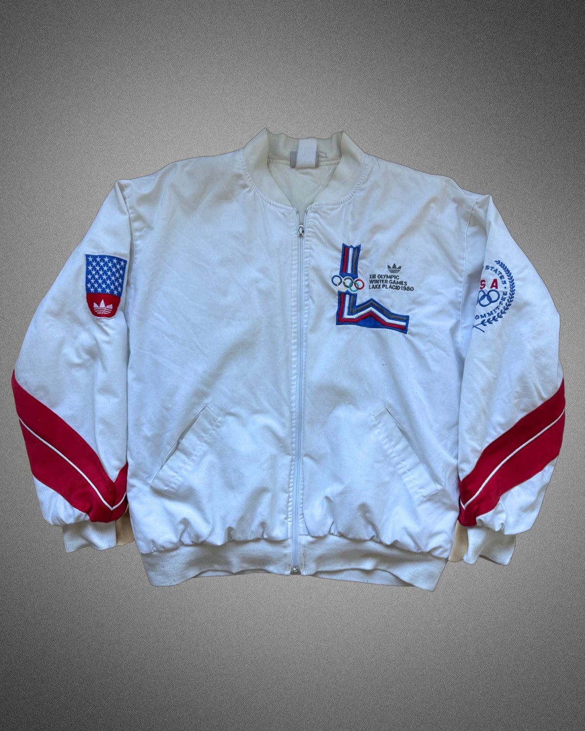 Adidas × Vintage Vintage 80s Adidas Winter Olympics Lake Placid Jacket Size US M / EU 48-50 / 2 - 1 Thumbnail
