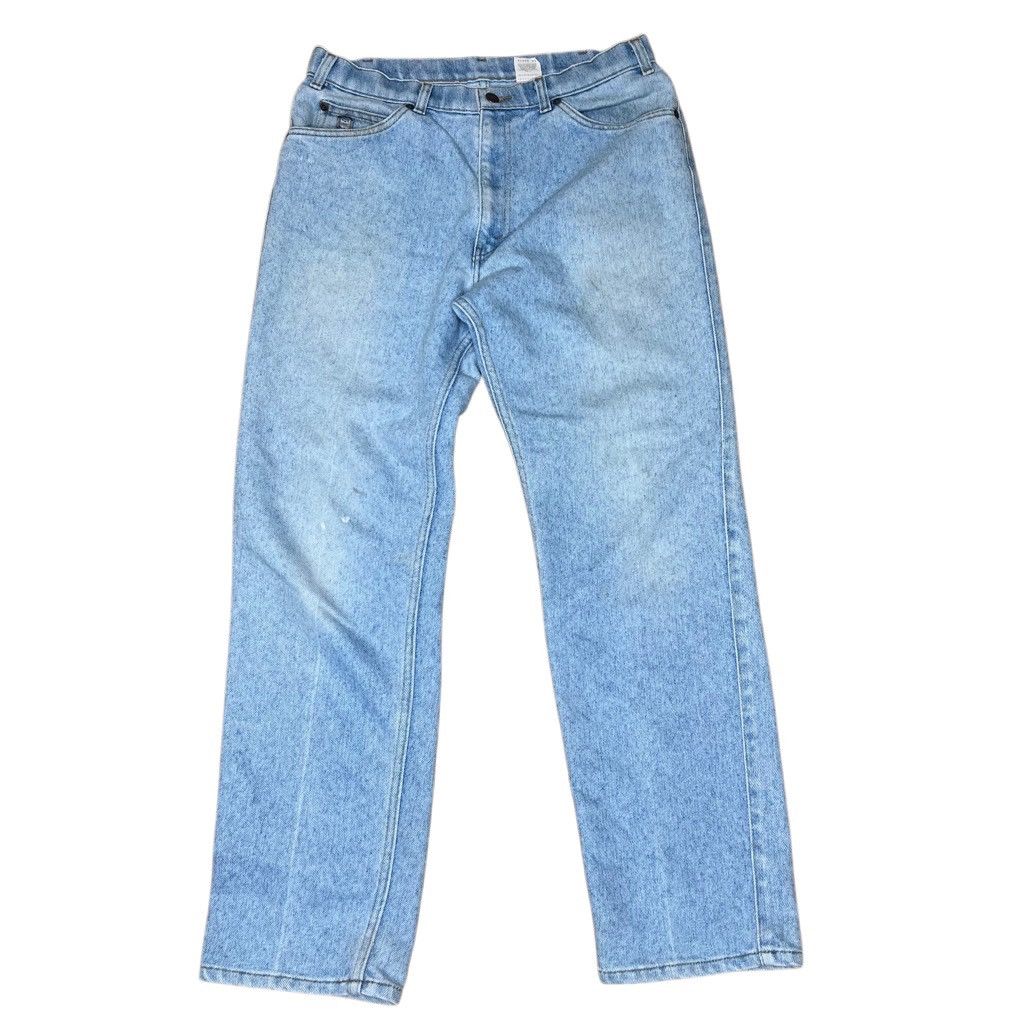 Levi's × Levi's Vintage Clothing × Vintage Vintage Levi’s Skoosh Baggy Jeans Western Light Wash 34x32 Size US 34 / EU 50 - 1 Thumbnail