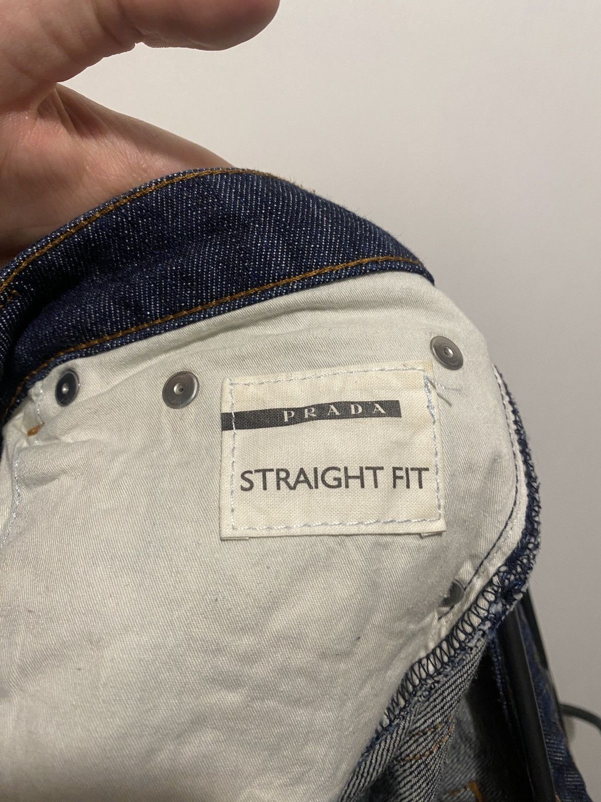 Prada Prada luxury 3/4 denim jeans y2k straight fit Size 27" / US 4 / IT 40 - 5 Thumbnail