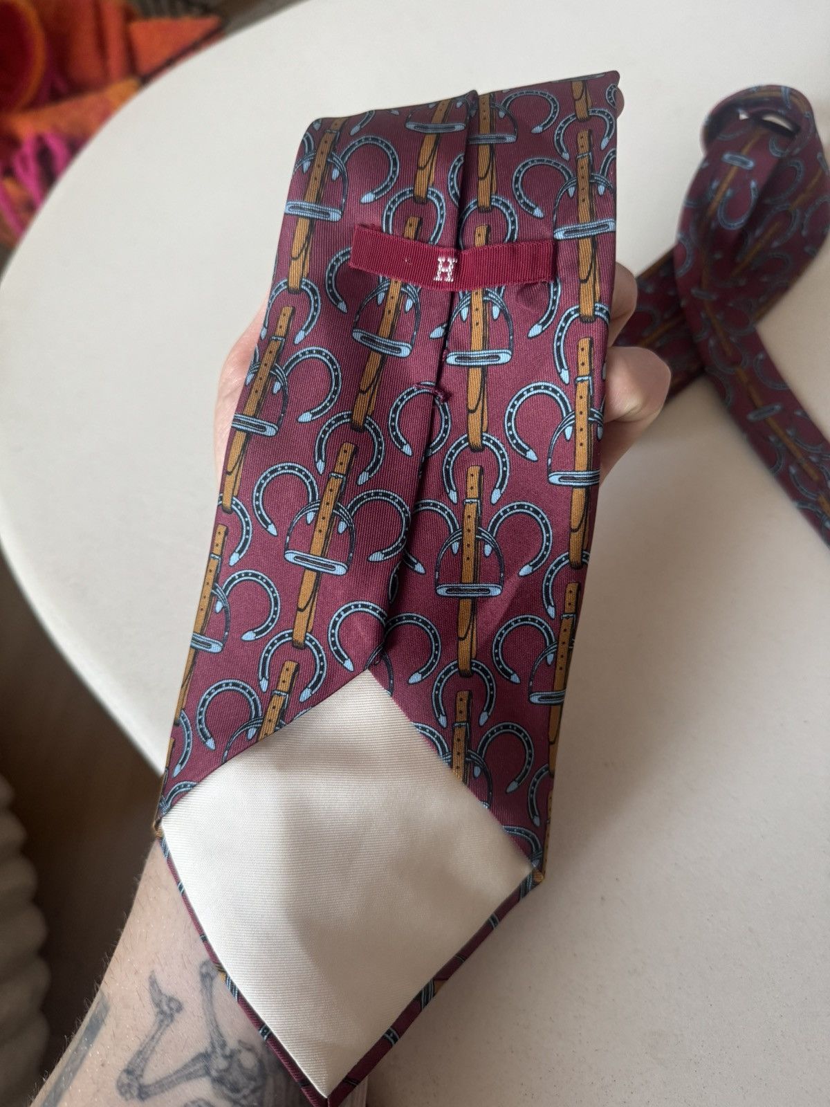 Hermes Vintage Hermes luxury silk tie designer 90s luxury rare Size ONE SIZE - 5 Thumbnail