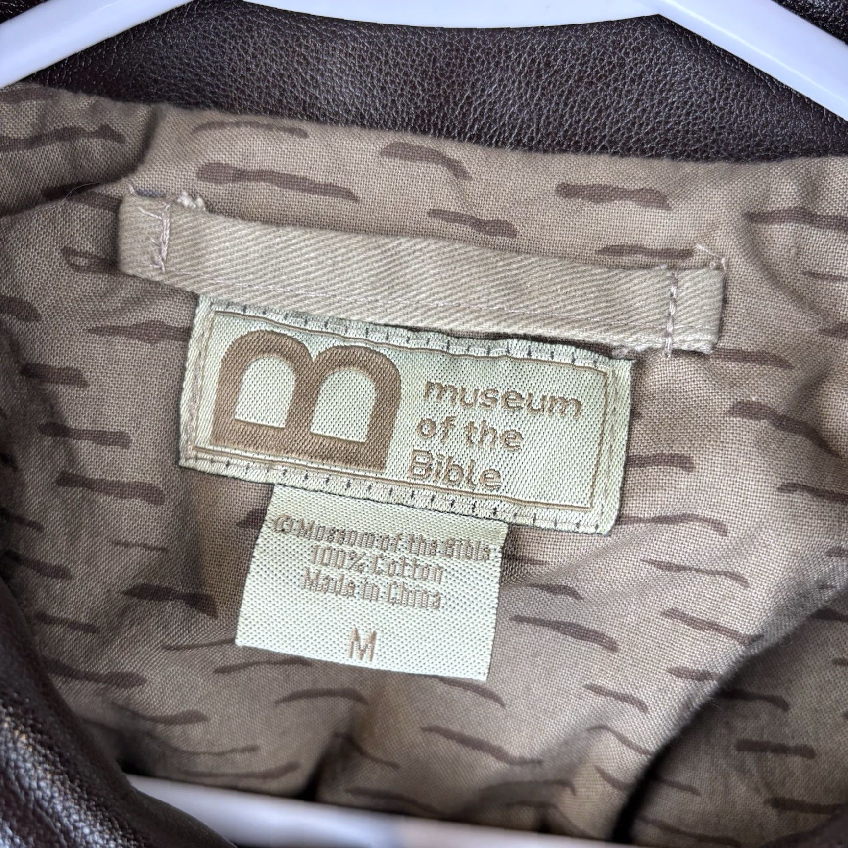 Vintage **Museum Of the Bible Brown Bomber Jacket Mens Medium** User: Museum Of the Bible Brown Bomber Jacket Mens Medium Size US M / EU 48-50 / 2 - 4 Thumbnail