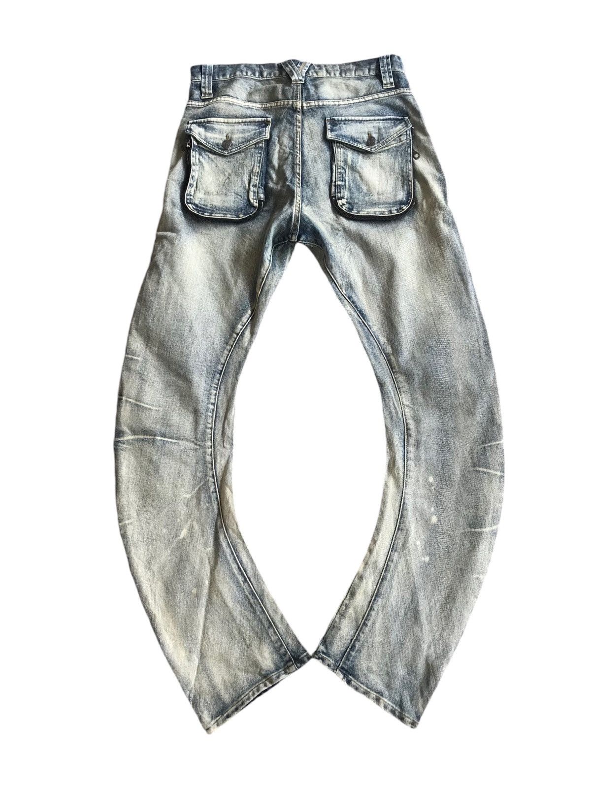If Six Was Nine × Japanese Brand × PPFM PPFM Curved Washed Denim Size US 32 / EU 48 - 2 Thumbnail