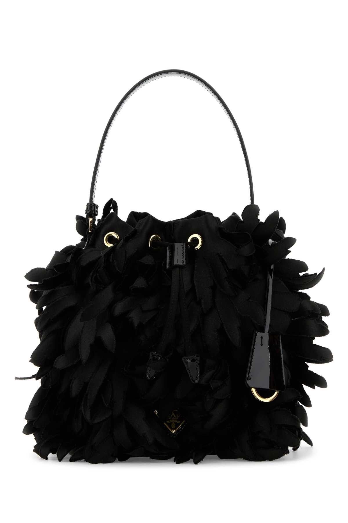 Prada Embellished Satin Mini Bucket Bag Size ONE SIZE - 1 Thumbnail