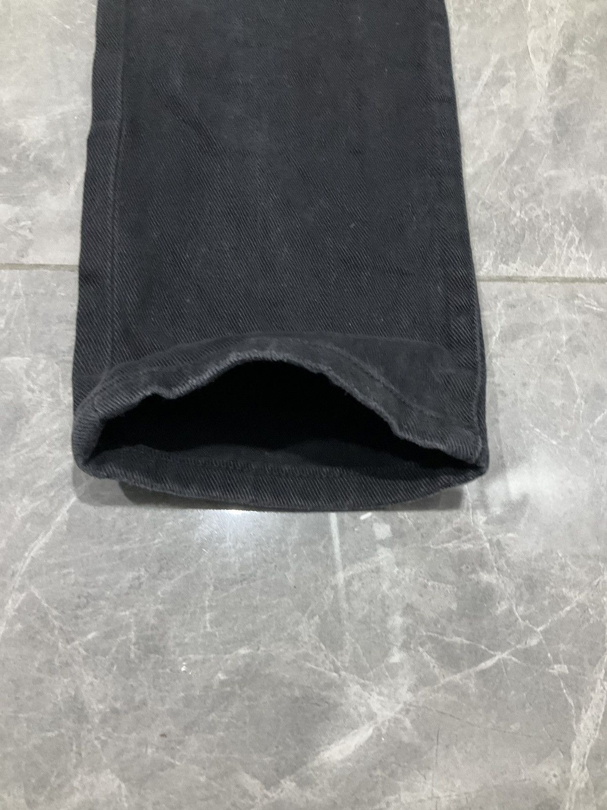 If Six Was Nine × Japanese Brand Jeans Black Distressed Denim Single Zip Forever 21 Size US 32 / EU 48 - 6 Thumbnail