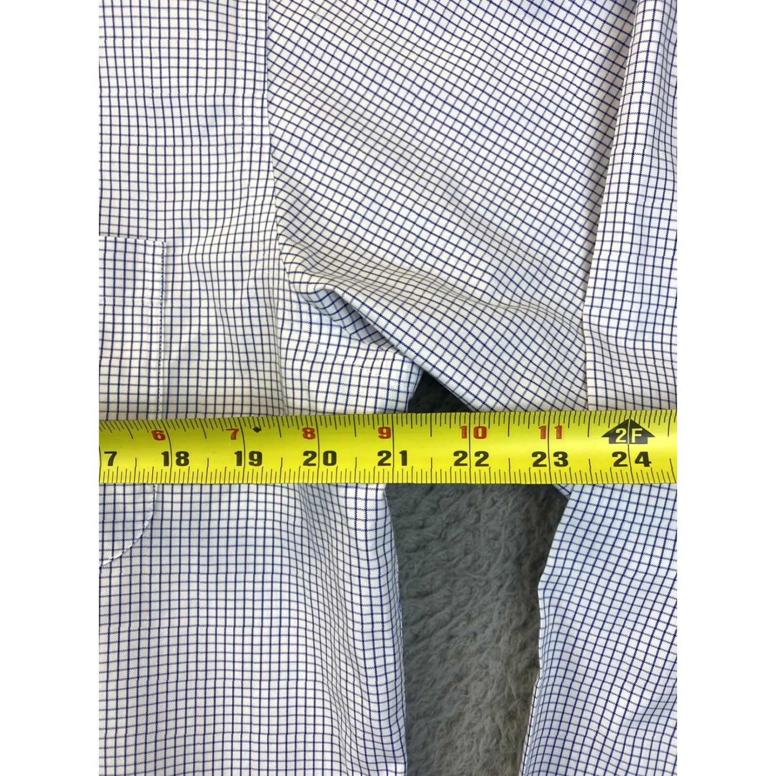 Brooks Brothers VINTAGE Brooks Brothers Dress Shirt Men 15.5 Blue Cotton Stripes Long Sleeve Regular Size Size 40R - 5 Thumbnail