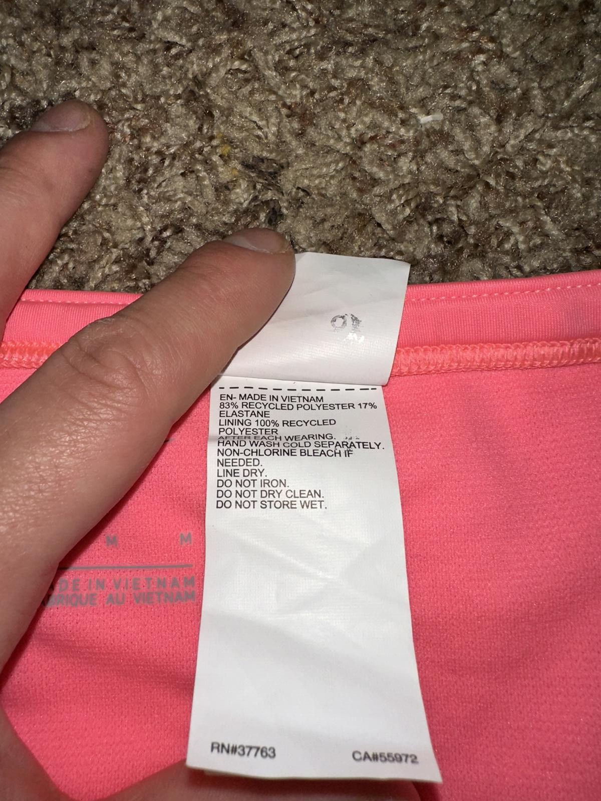 Nike Nike Bikini Women's Pink Swim Bottoms Size ONE SIZE - 4 Thumbnail
