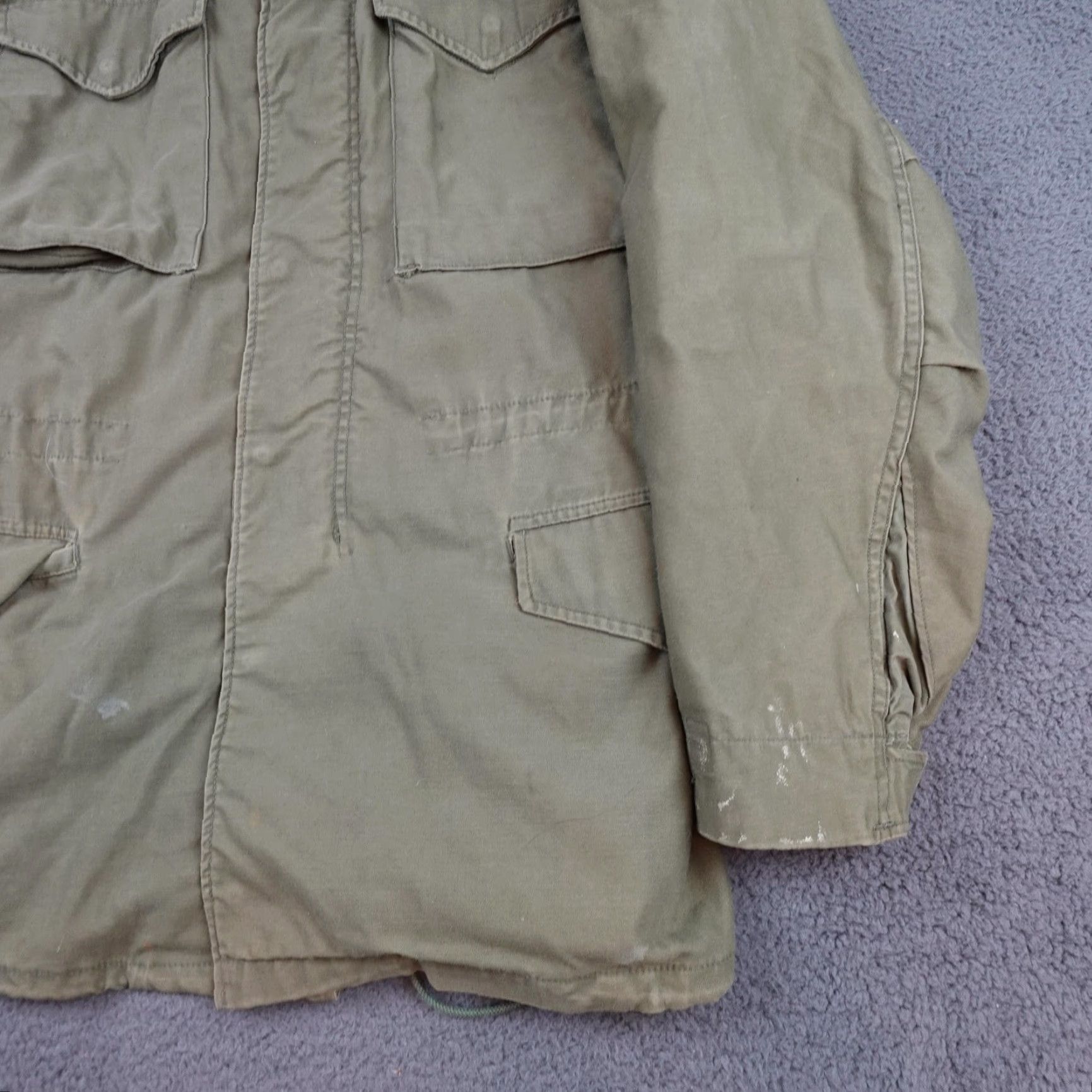 Vintage VINTAGE M65 Field Jacket Mens Medium Green Cotton Military Army Full Zip Size US M / EU 48-50 / 2 - 2 Thumbnail