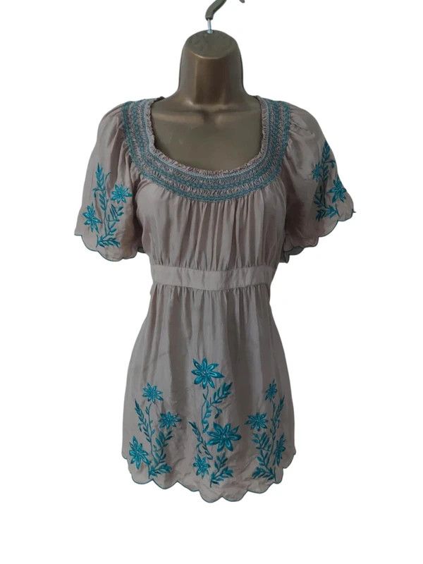Vintage Vintage short sleeved top Size L / US 10 / IT 46 - 1 Thumbnail