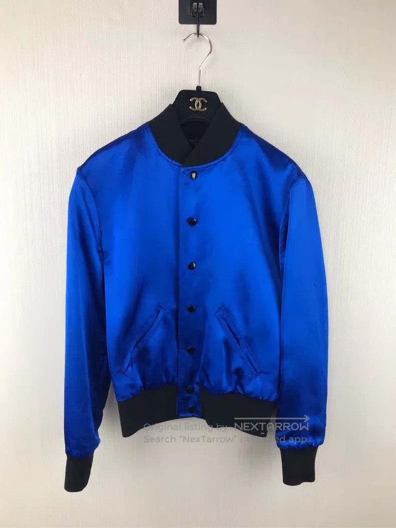 Saint Laurent Paris Saint Laurent Paris Shark silk jacket Size XXS / US 00 / IT 34 - 1 Thumbnail