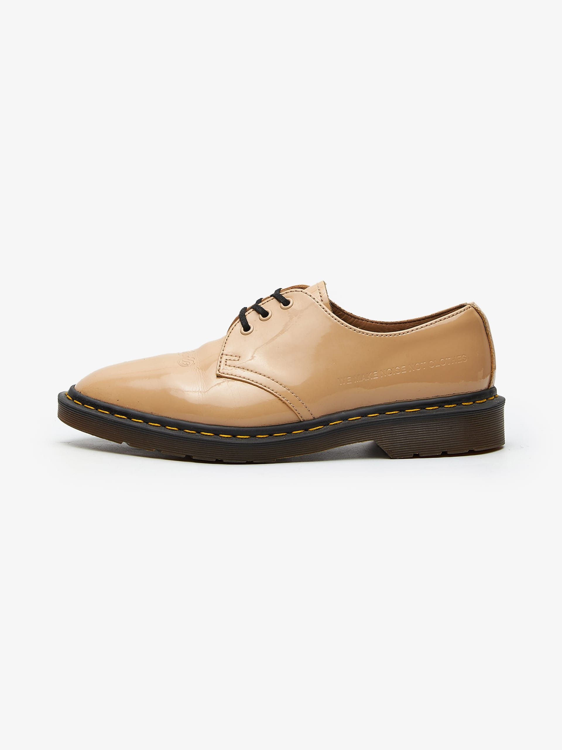 Undercover Beige Lacquered Leather Derby Shoes, Men's (Size 10)