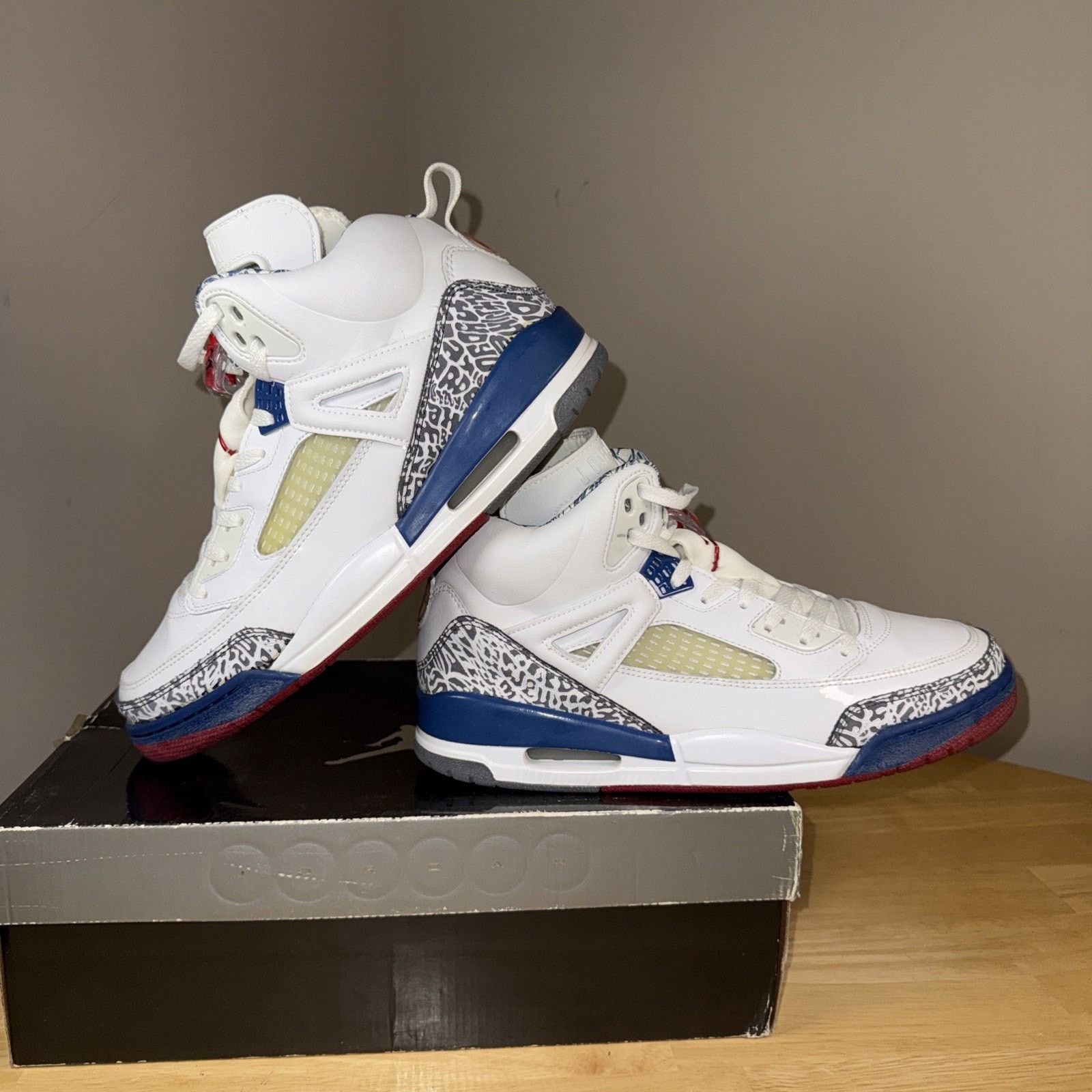 Jordan Brand AIR Jordan Spizike True Blue Size 11.5 OG BOX Size US 11.5 / EU 44-45 - 2 Thumbnail