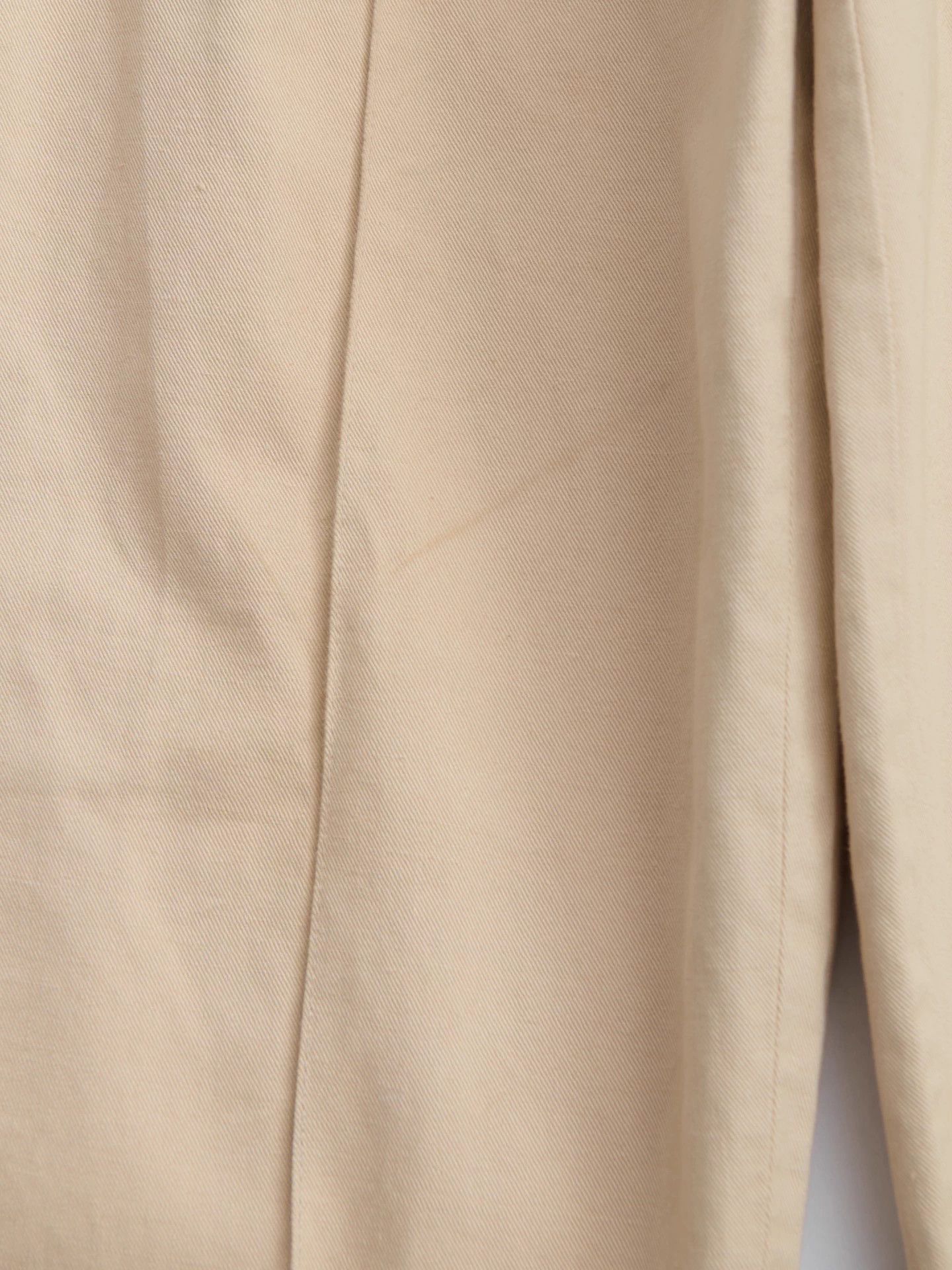 Jil Sander JIL SANDER cream white drawstring straight leg pant Size US 34 / EU 50 - 8 Thumbnail