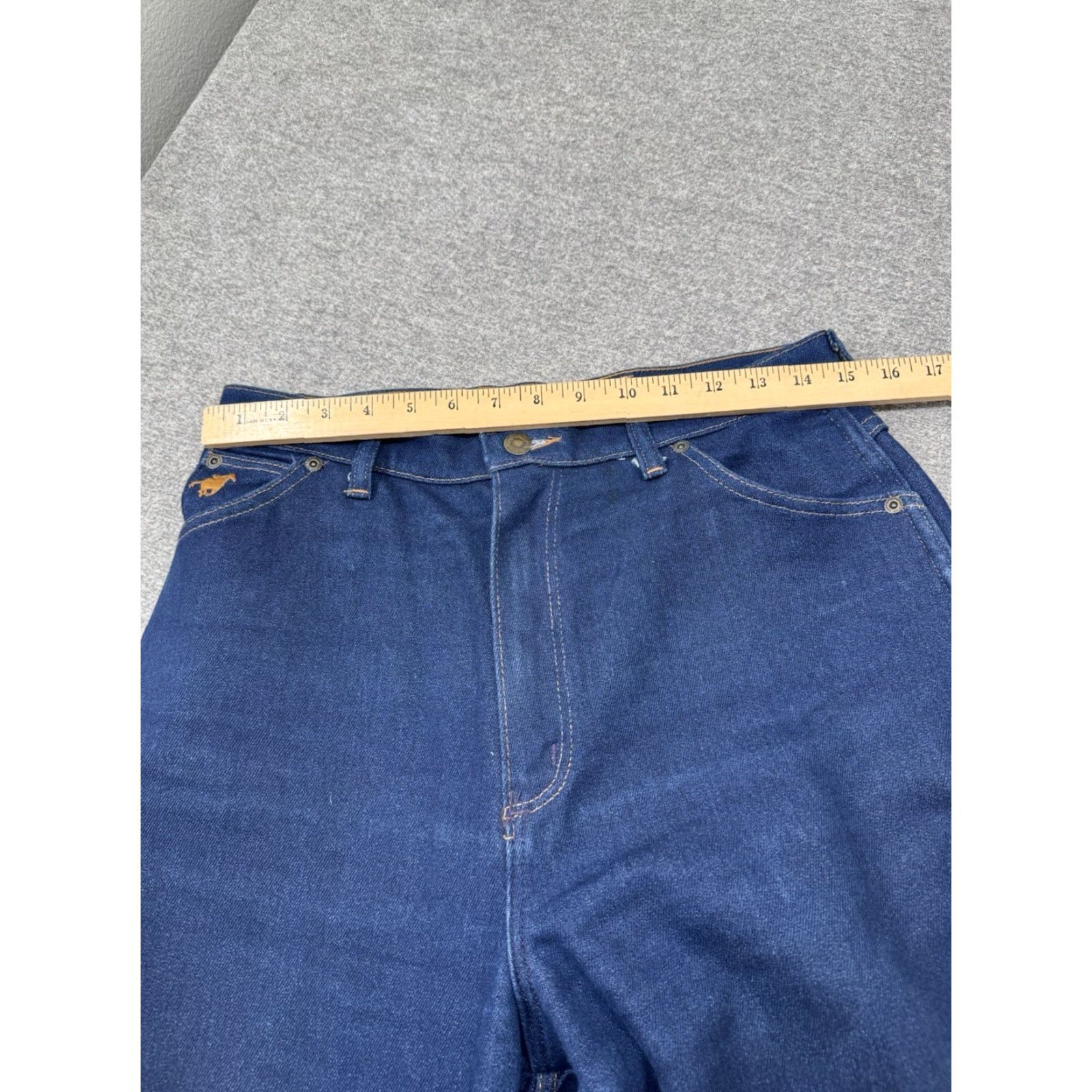 Wrangler VINTAGE Wrangler Misses Jeans 14 Blue Full Fit High Rise Denim Pony VTG 80s 30x32 Women Jeans Size 36" / US 14 / IT 50 - 5 Thumbnail
